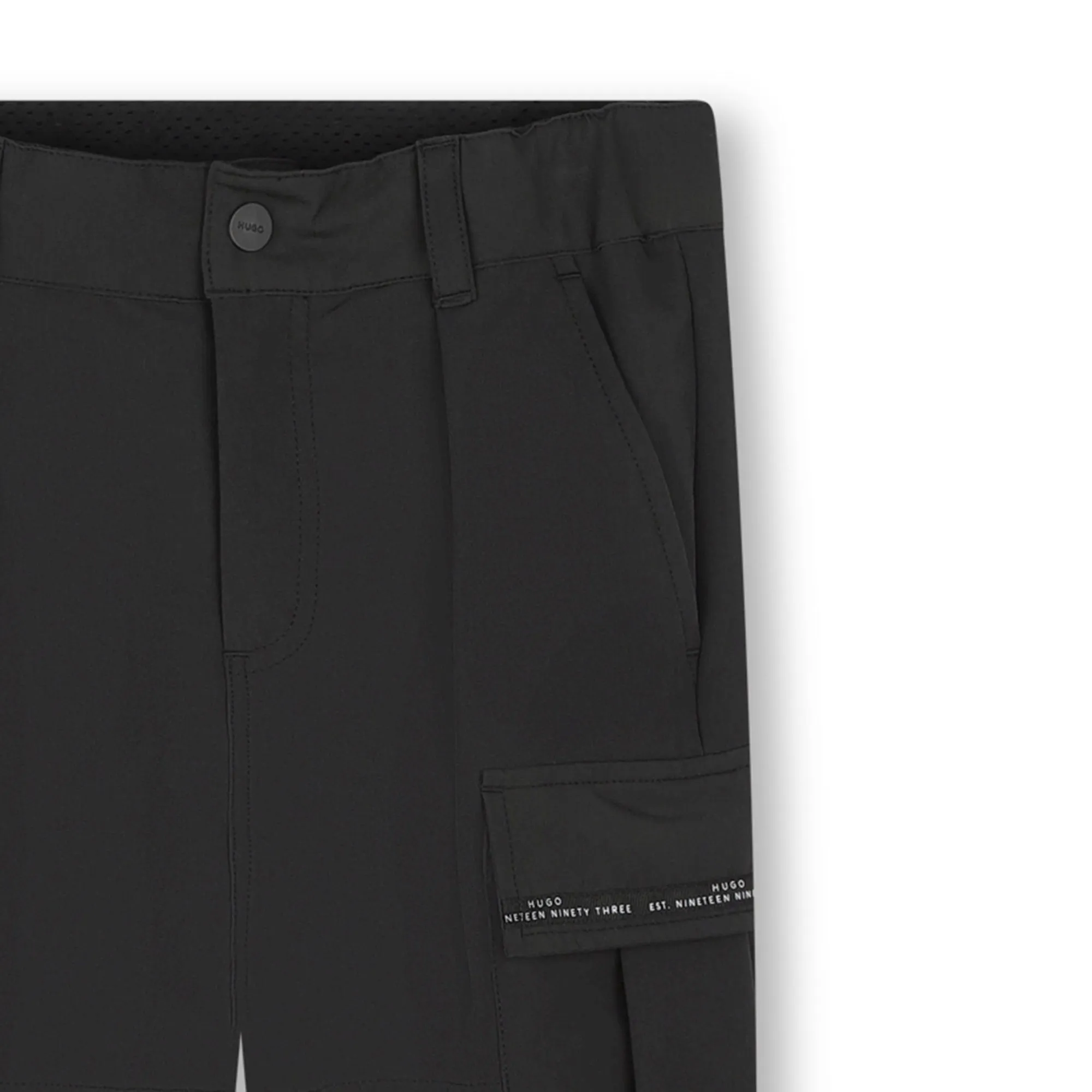 HUGO-G00176-09B-BLACK-LOOSE PANTS