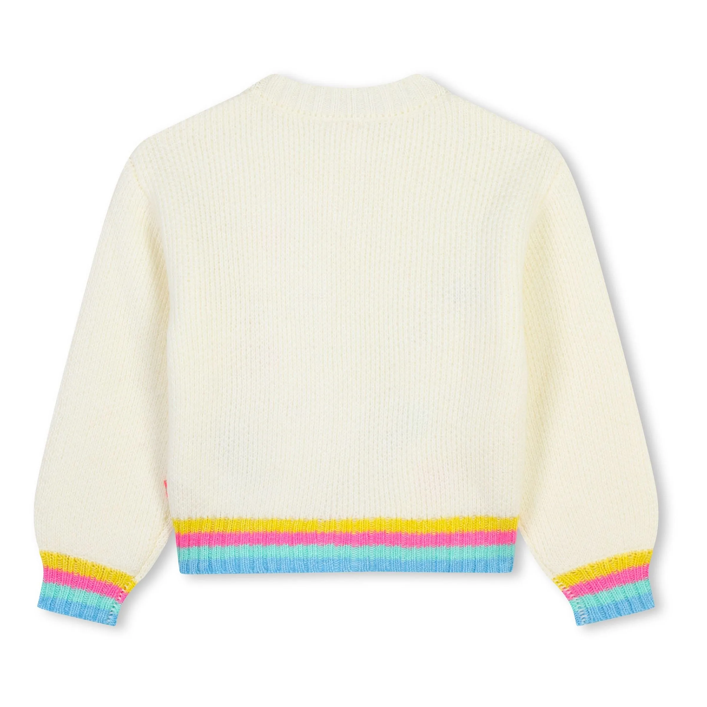 Ivory Heart Print Cardigan