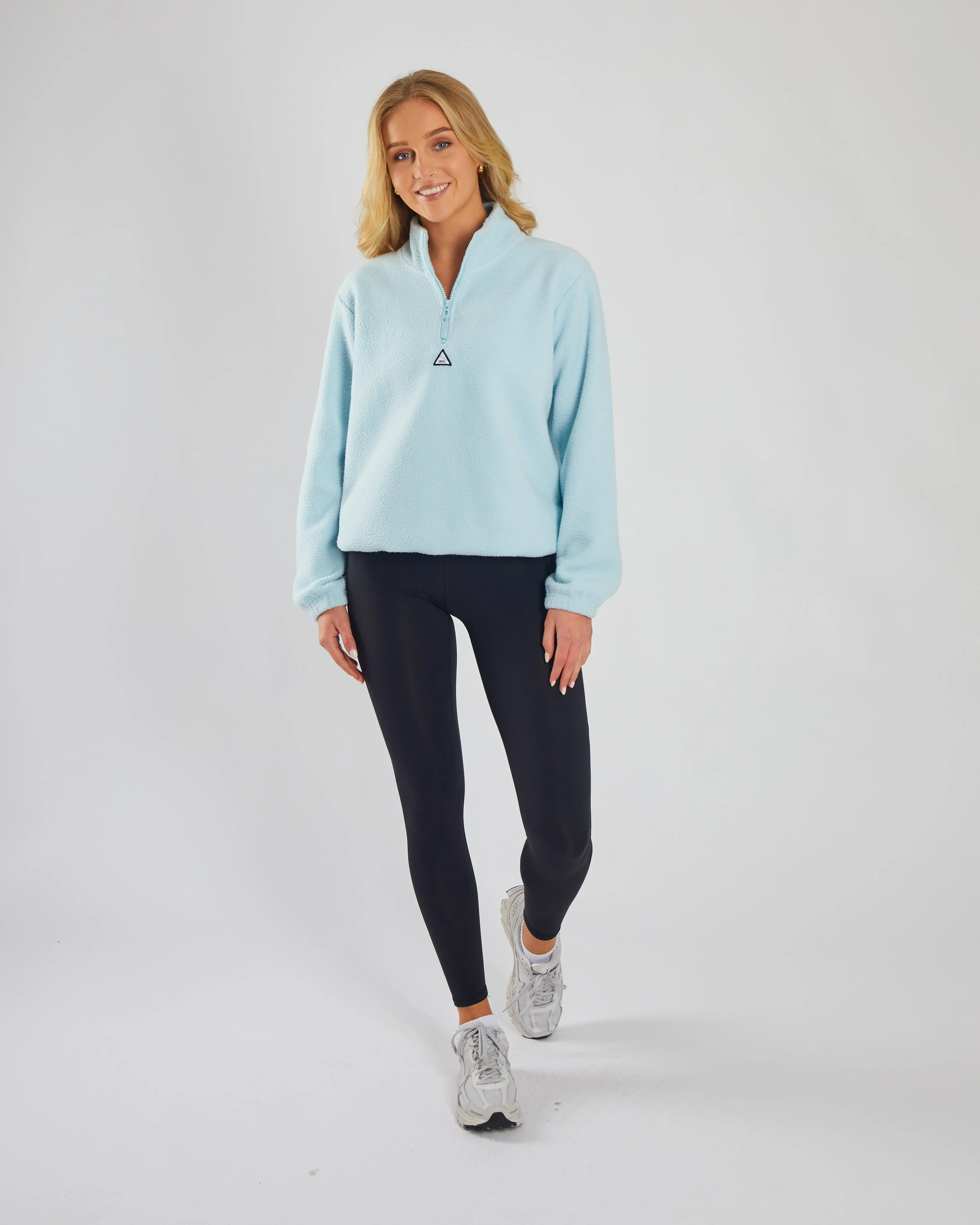 Jacqueline Fleece Half Zip Cool Blue