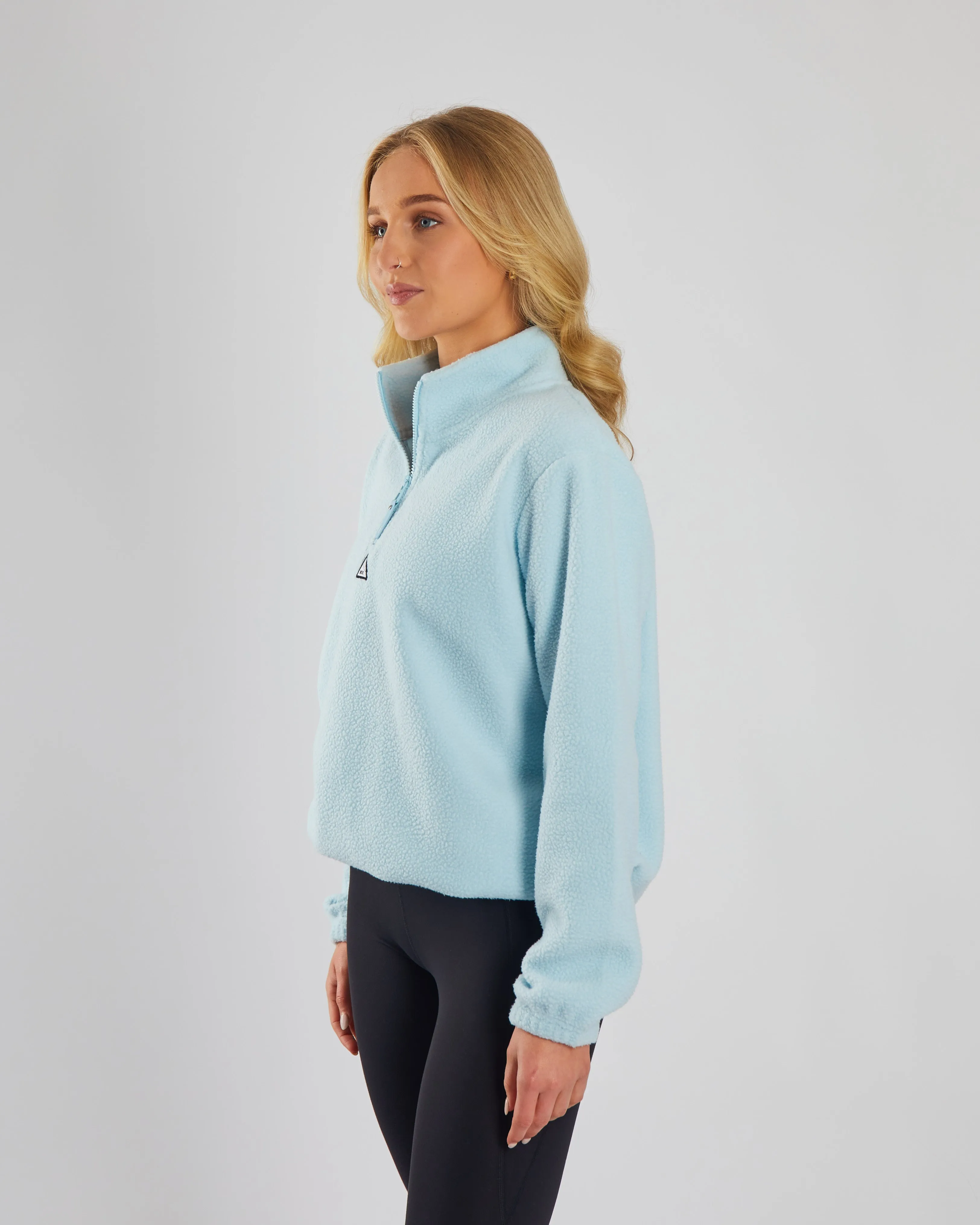 Jacqueline Fleece Half Zip Cool Blue