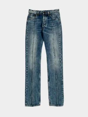 Jeans In Denim Effetto Vintage