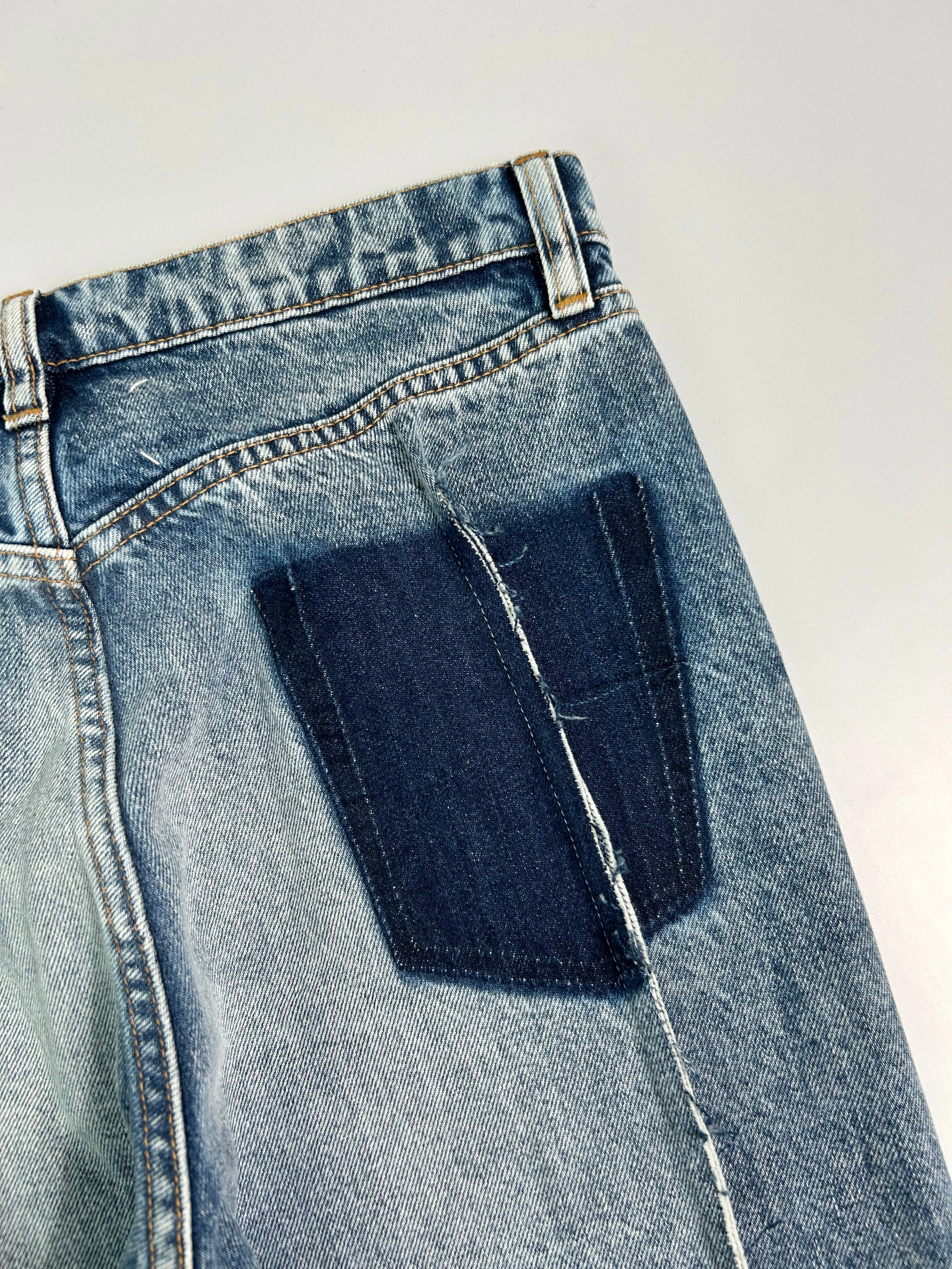 Jeans In Denim Effetto Vintage