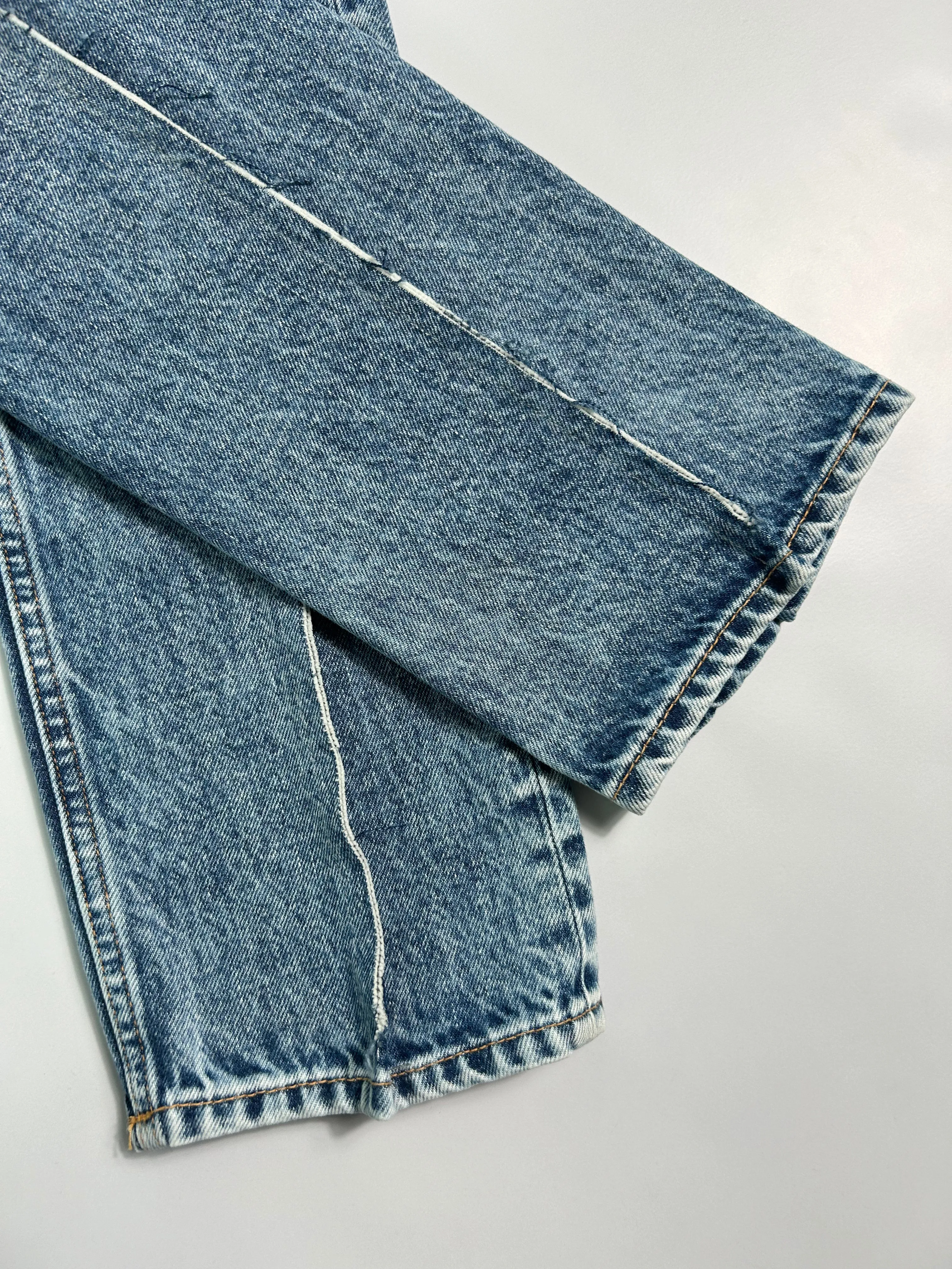 Jeans In Denim Effetto Vintage