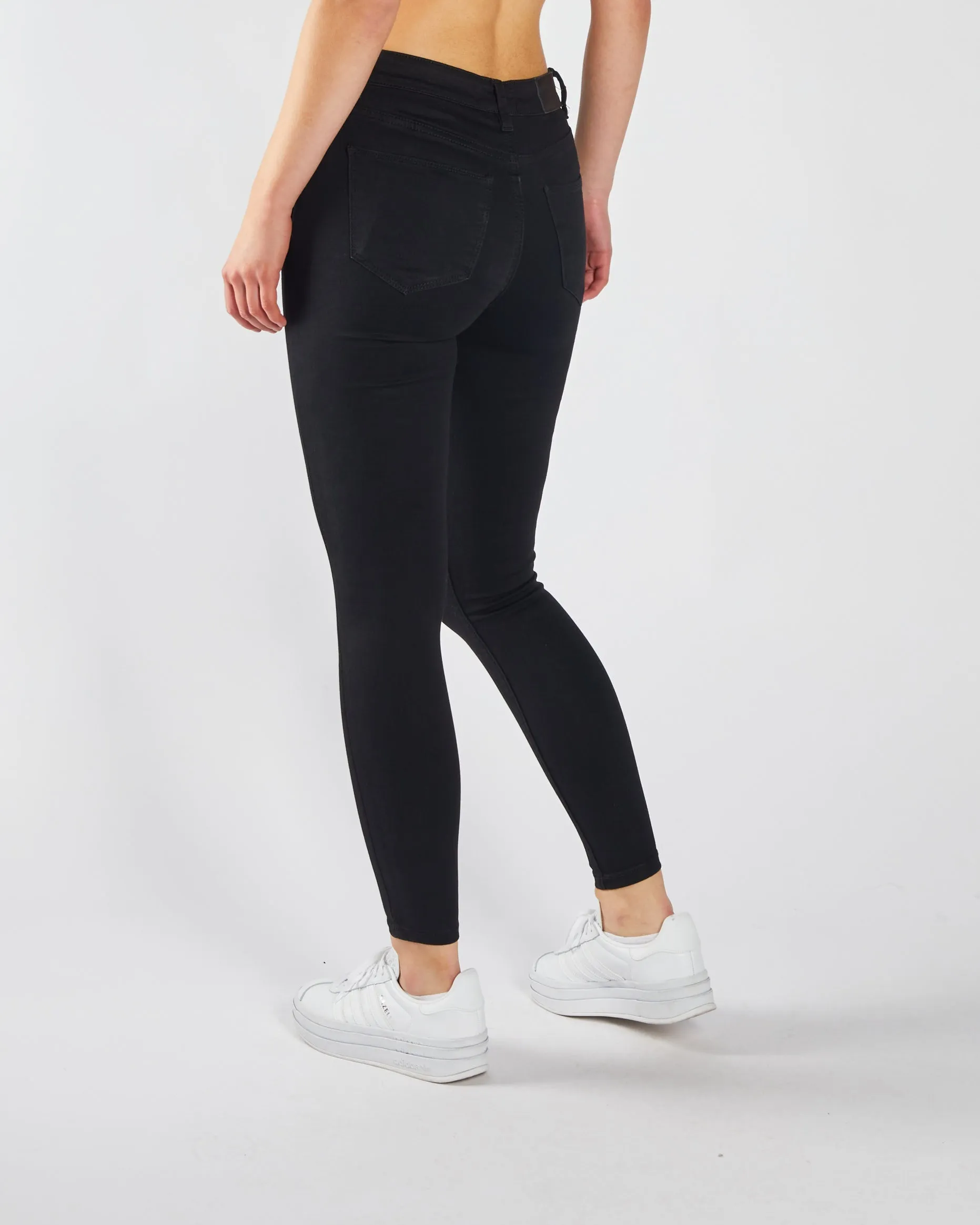 Kayla Mid Rise Skinny Black