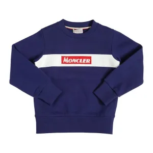 Kids Moncler Navy Logo Sweatshirt