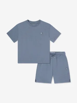 Kids T-Shirt and Shorts Set in Grey