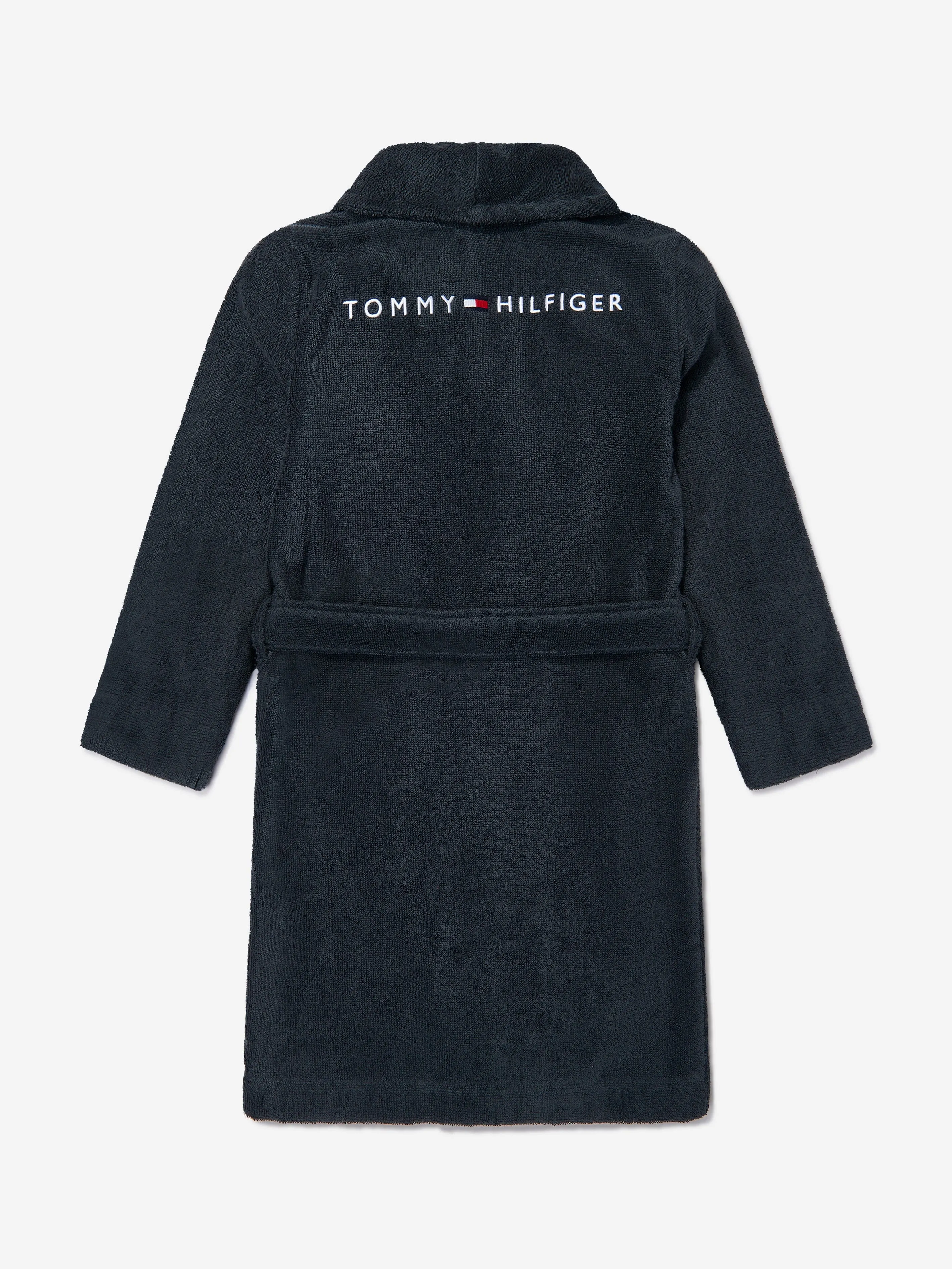Kids Towelling Bathrobe in Navy