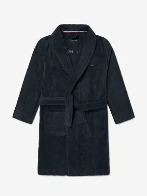 Kids Towelling Bathrobe in Navy