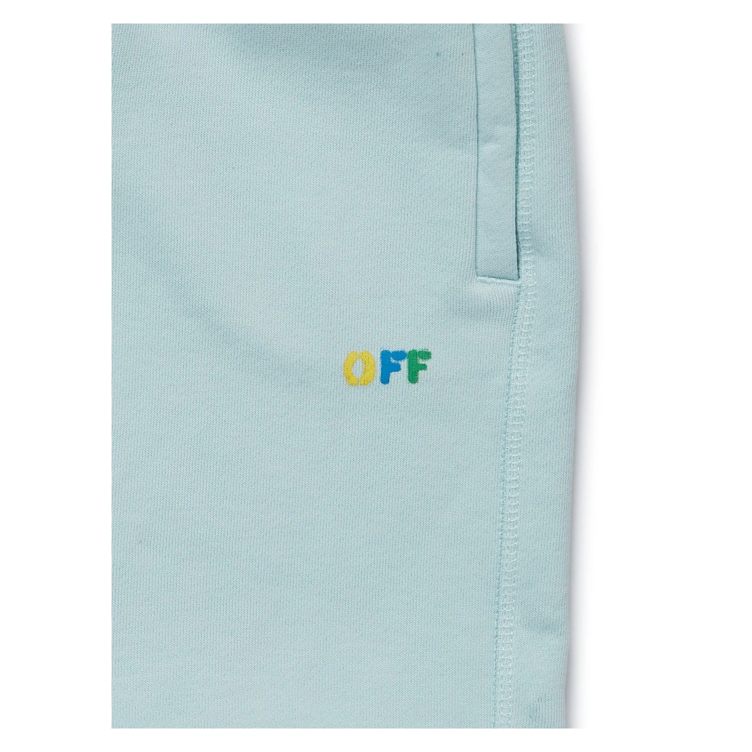 Light Blue Cotton Shorts