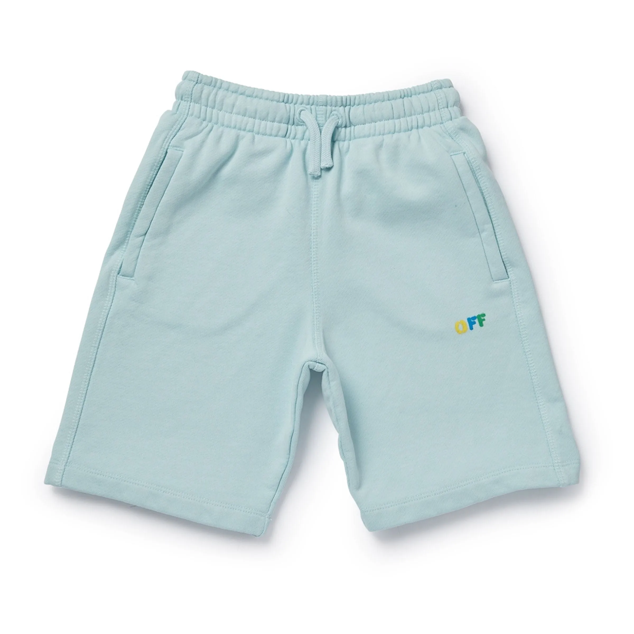 Light Blue Cotton Shorts