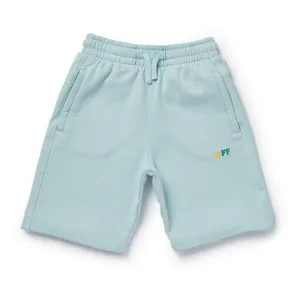 Light Blue Cotton Shorts