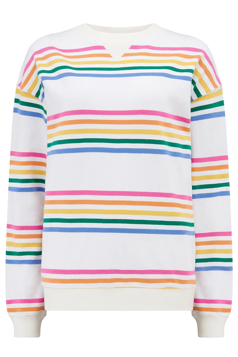 Lucia Sweatshirt - Off-White/Multi. Stripes