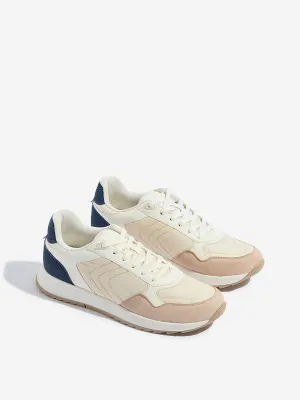 LUNA BLU Navy Lace-Up Sneakers