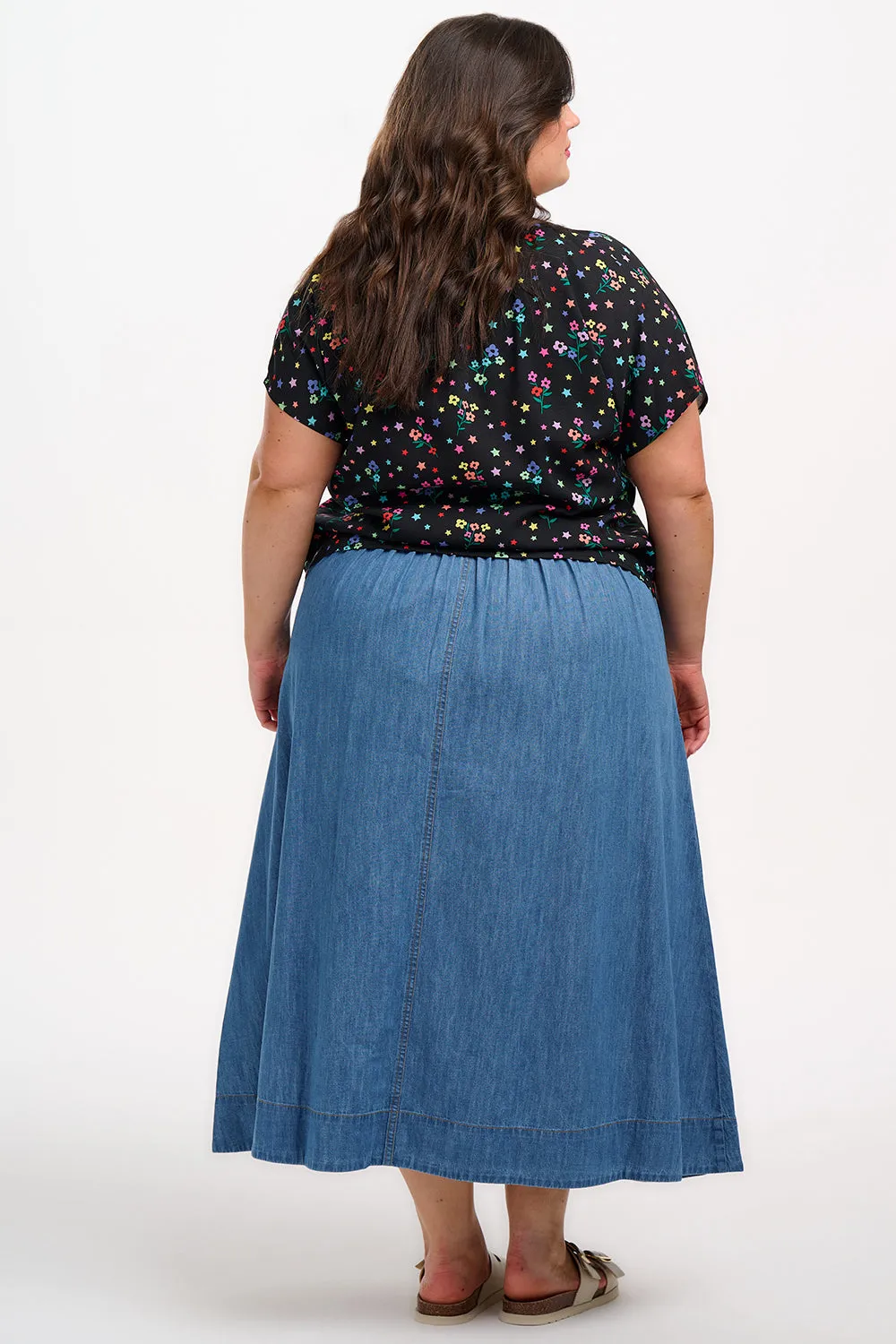 Marielle Blouse - Black. Rainbow Sprigs