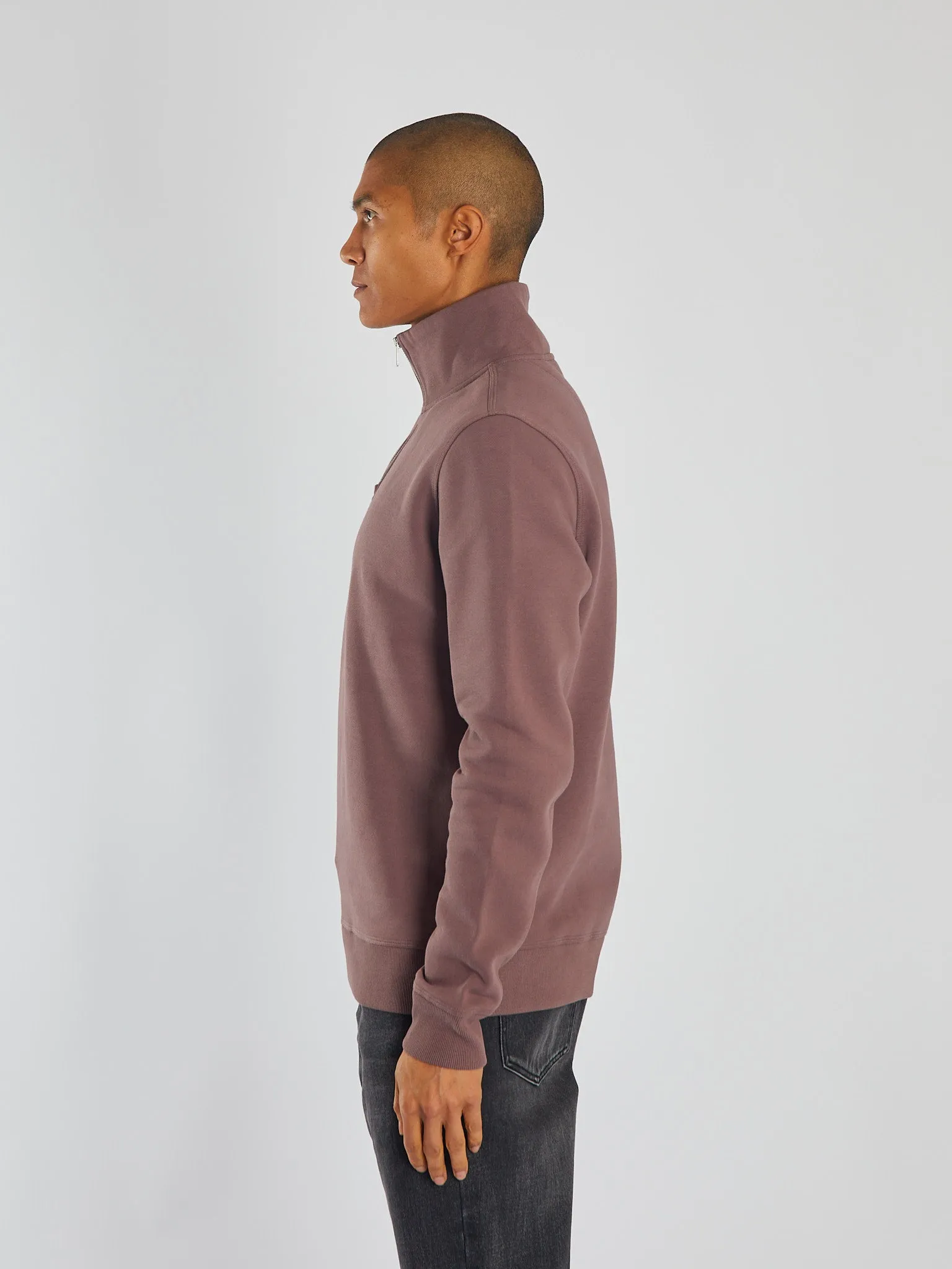 Max Half Zip Faded Plum