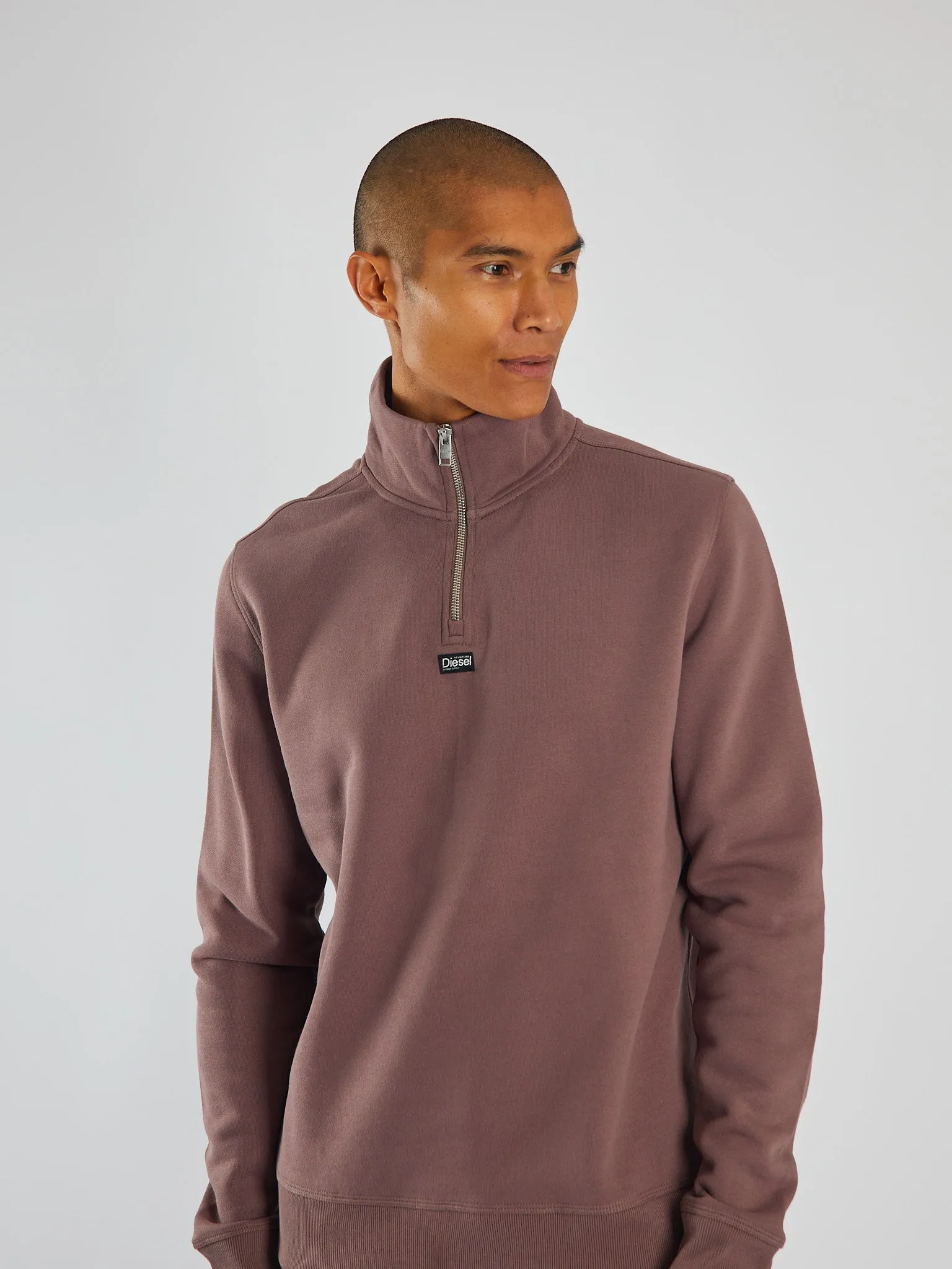 Max Half Zip Faded Plum