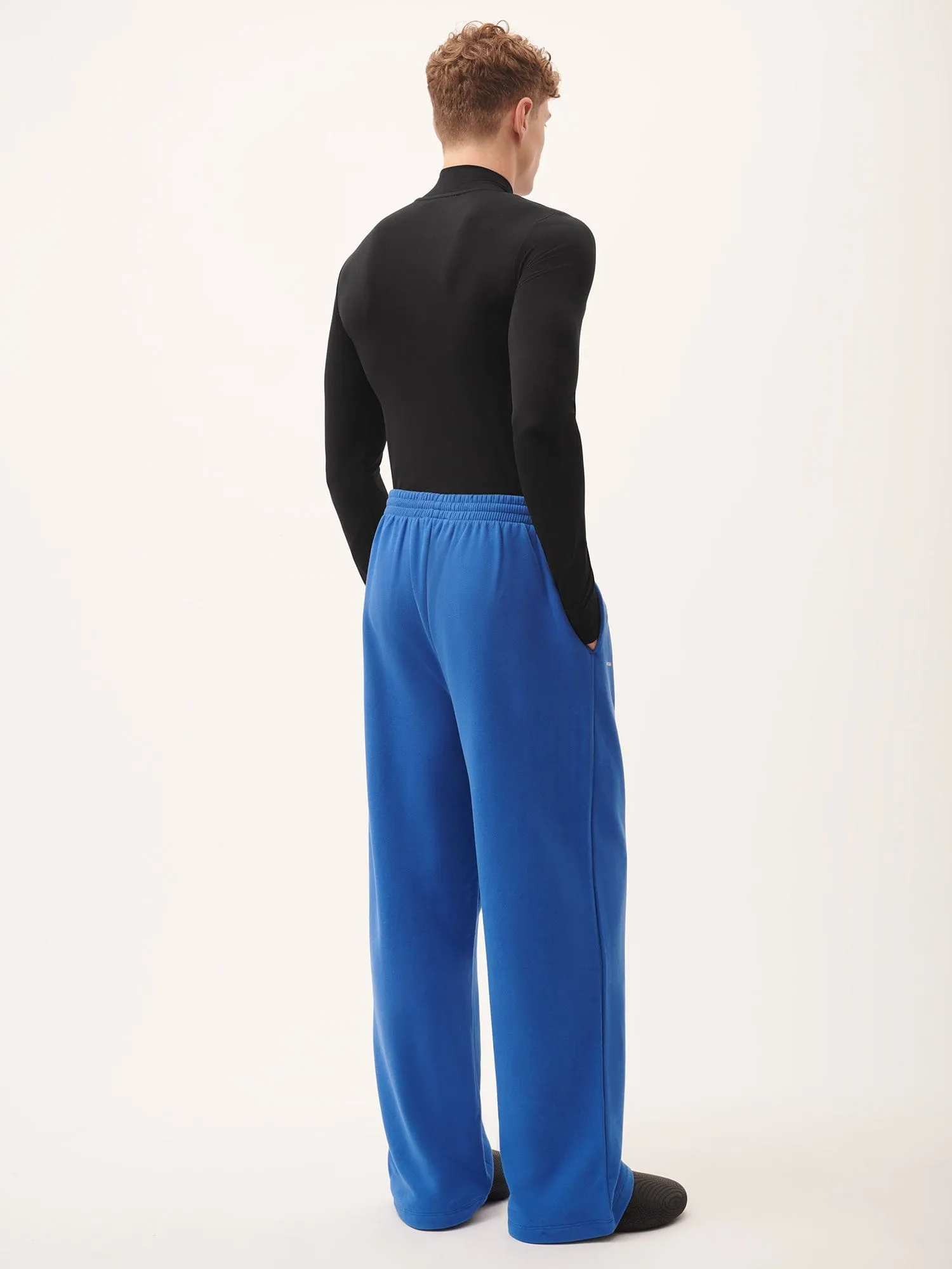 Mens 365 Midweight Straight Leg Track Pants—Gaia Blue