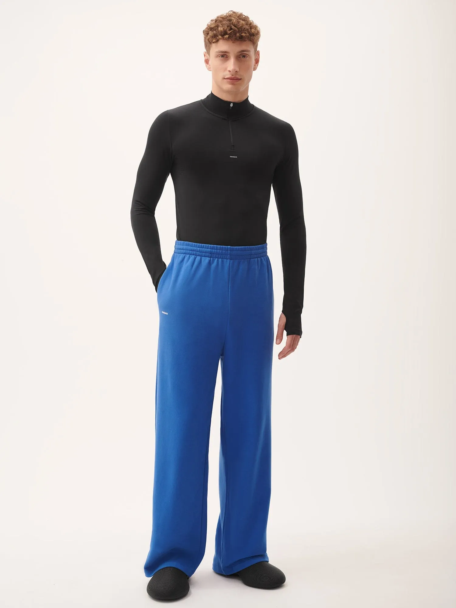 Mens 365 Midweight Straight Leg Track Pants—Gaia Blue