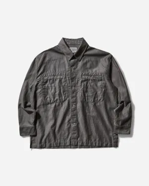 Men's Cotton Linen Casual Shirt Charcoal