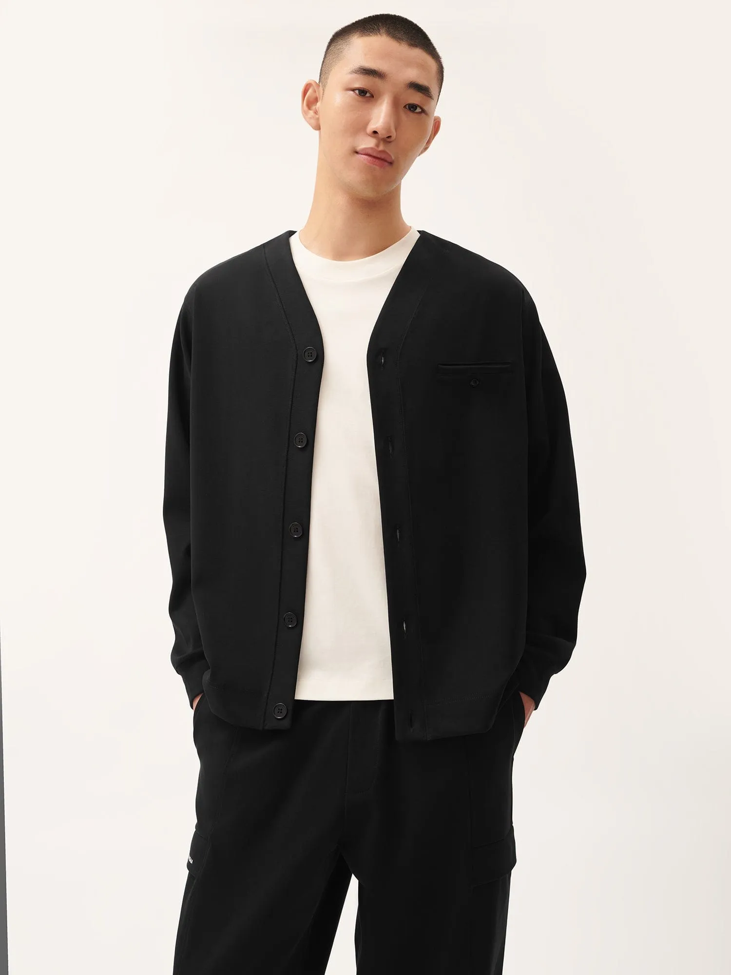 Mens DNA Double Jersey Liner Jacket—black