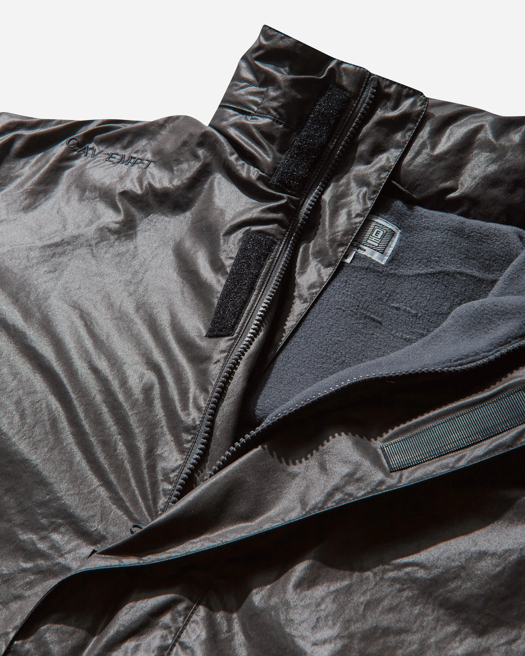 Men's Fleece Lined Zip Coat Charcoal