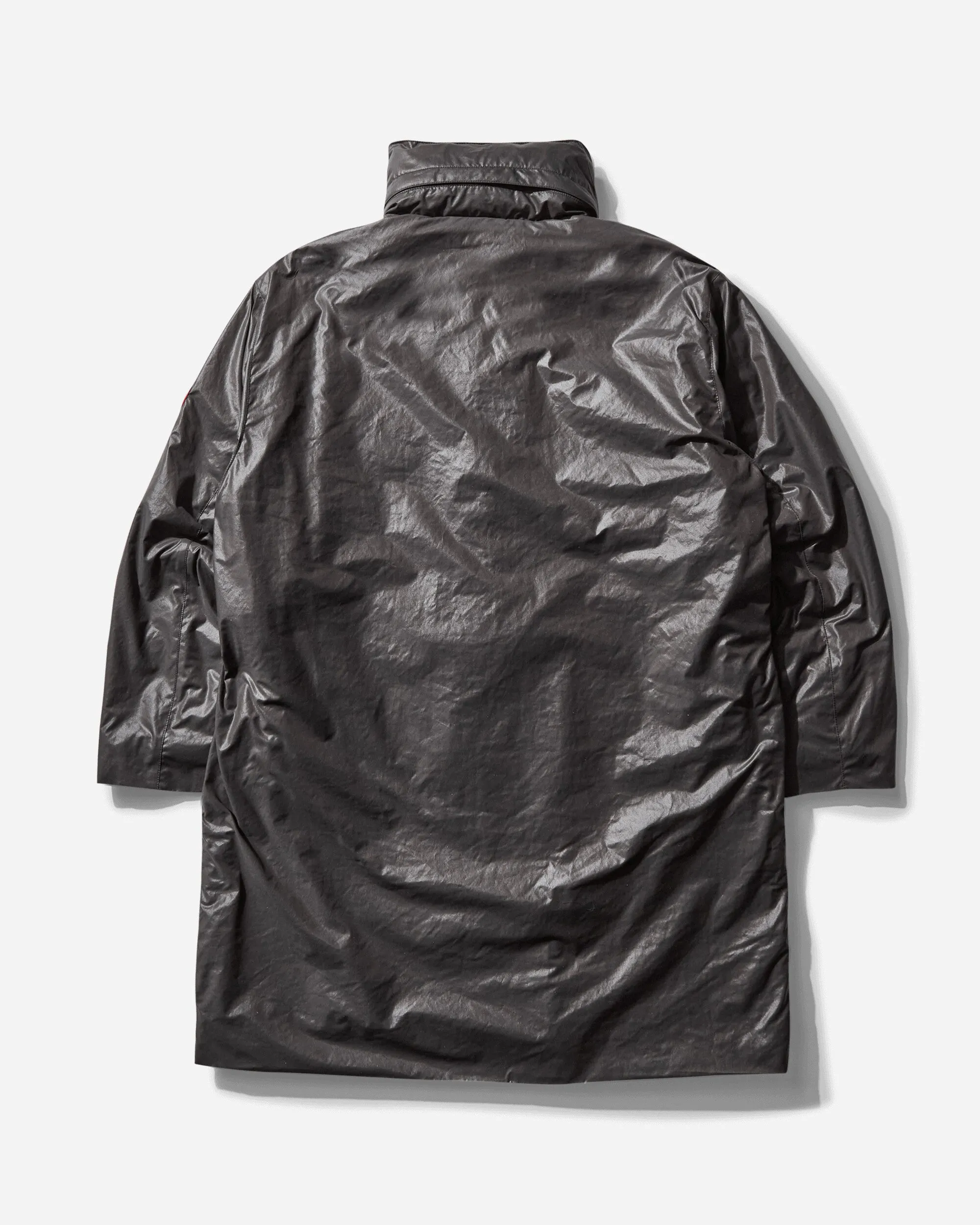 Men's Fleece Lined Zip Coat Charcoal