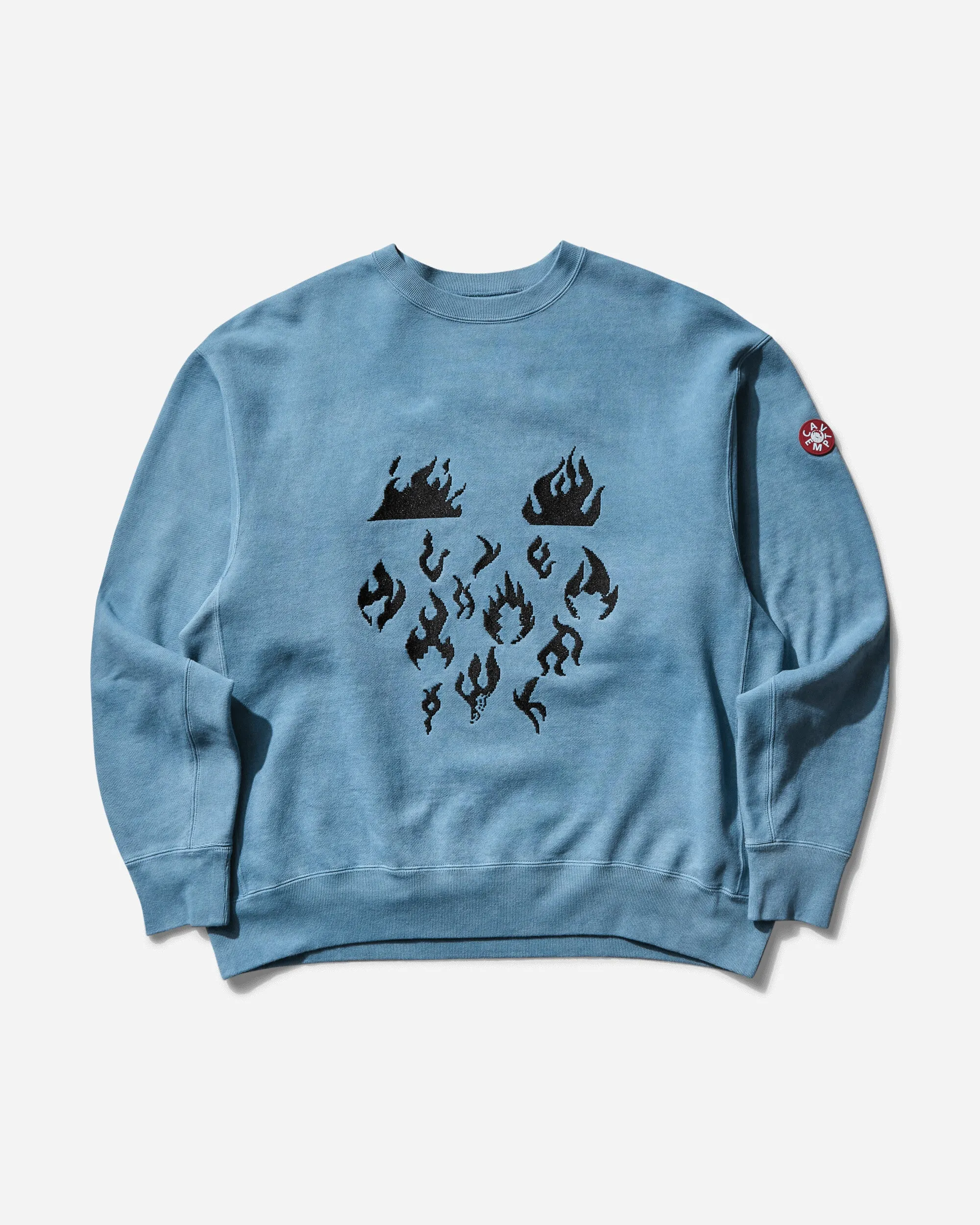 Men's Overdye Flare Crewneck Sweatshirt Grey