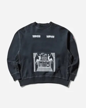 Men's Overdye MD Machines Crewneck Sweatshirt Black