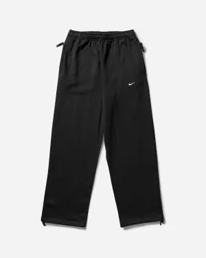 Men's Solo Swoosh Open Hem Fleece Sweatpants Black