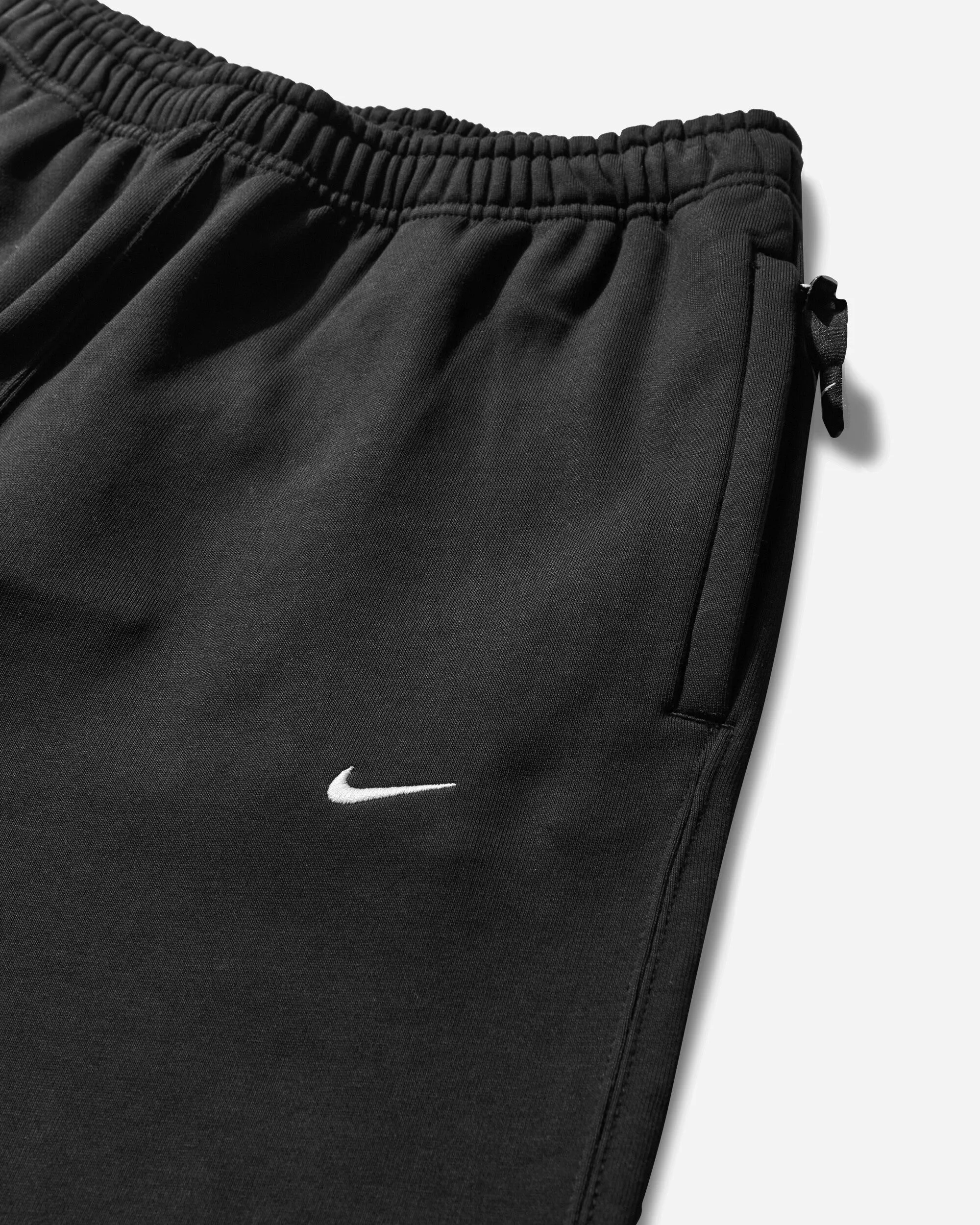 Men's Solo Swoosh Open Hem Fleece Sweatpants Black
