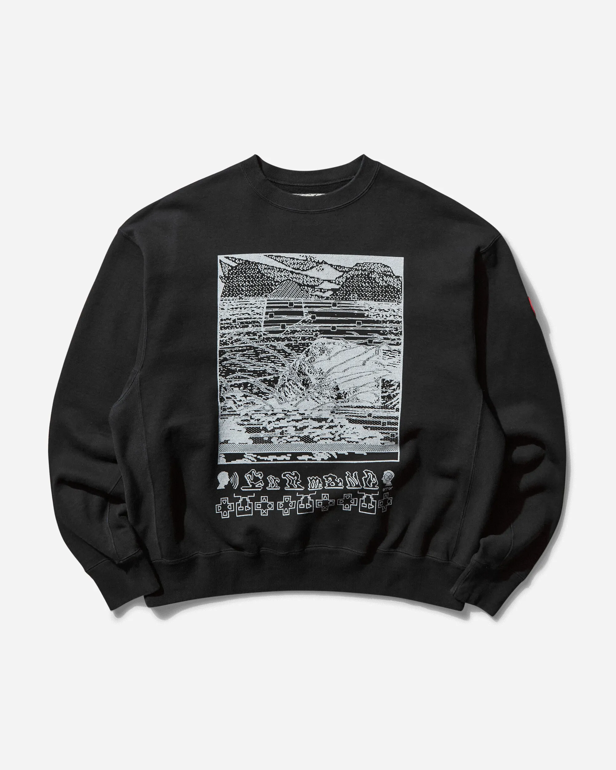 Men's Washed FK Hyperferma Crewneck Sweatshirt Black