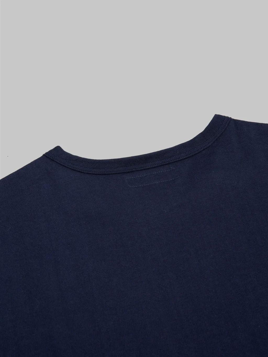 Merz b. Schwanen 214 2-Thread Heavyweight 7.2oz Crewneck Loopwheeled Relaxed Fit T-Shirt Ink Blue