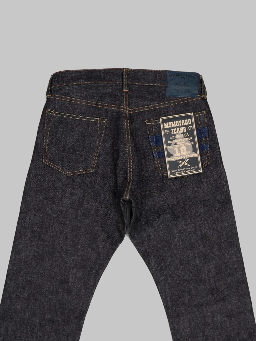 Momotaro 0605-SA 18oz Natural Tapered Sashiko GTB