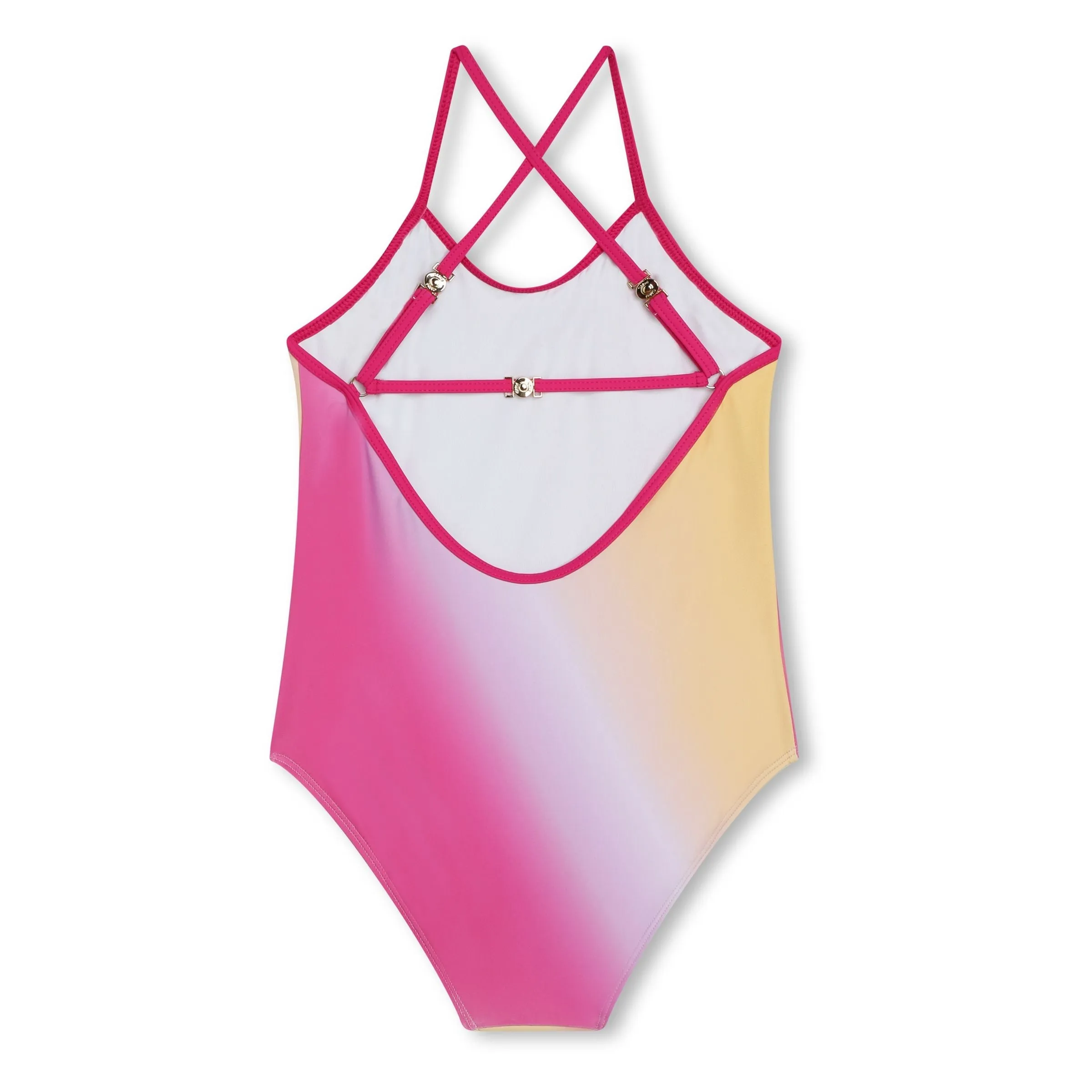 Multicolored Ombre Logo-Print One-Piece