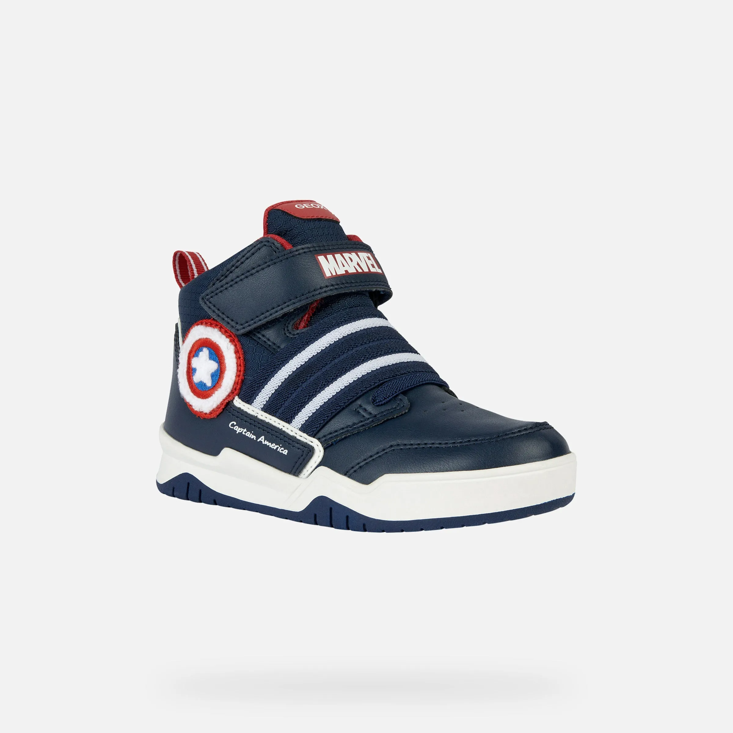 Navy Perth Captain America High Top Sneakers