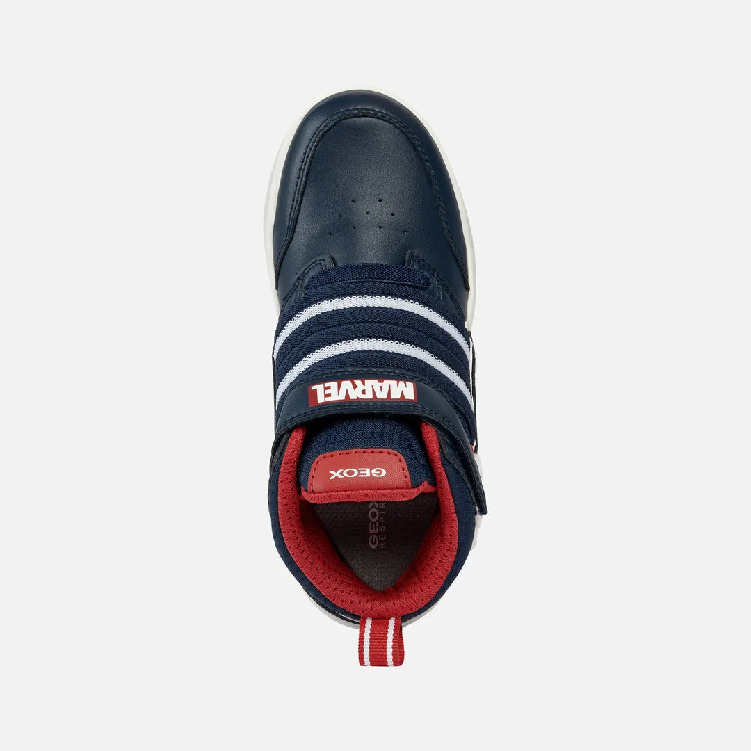 Navy Perth Captain America High Top Sneakers