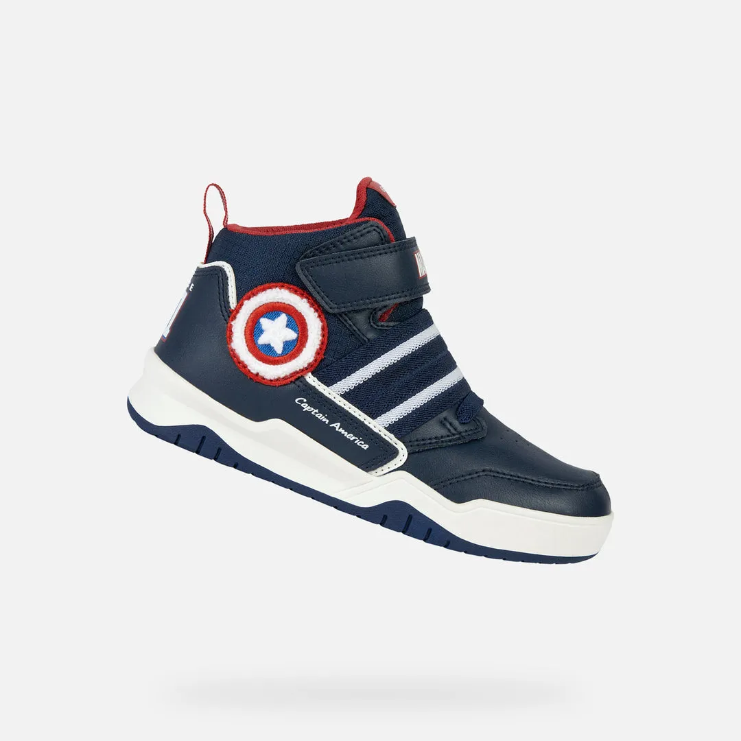 Navy Perth Captain America High Top Sneakers