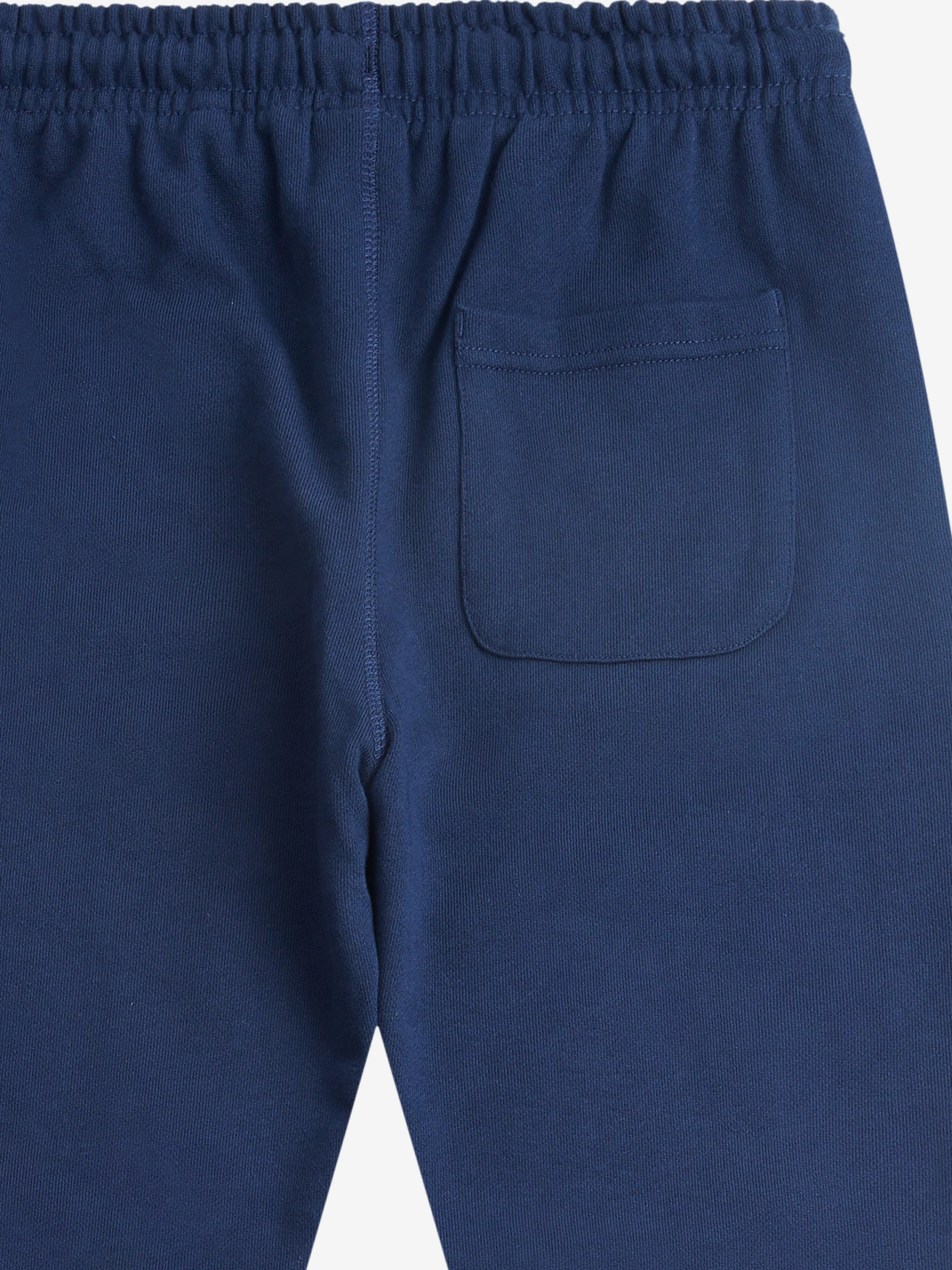 New Balance Boys French Terry Small Logo Joggers in Navy