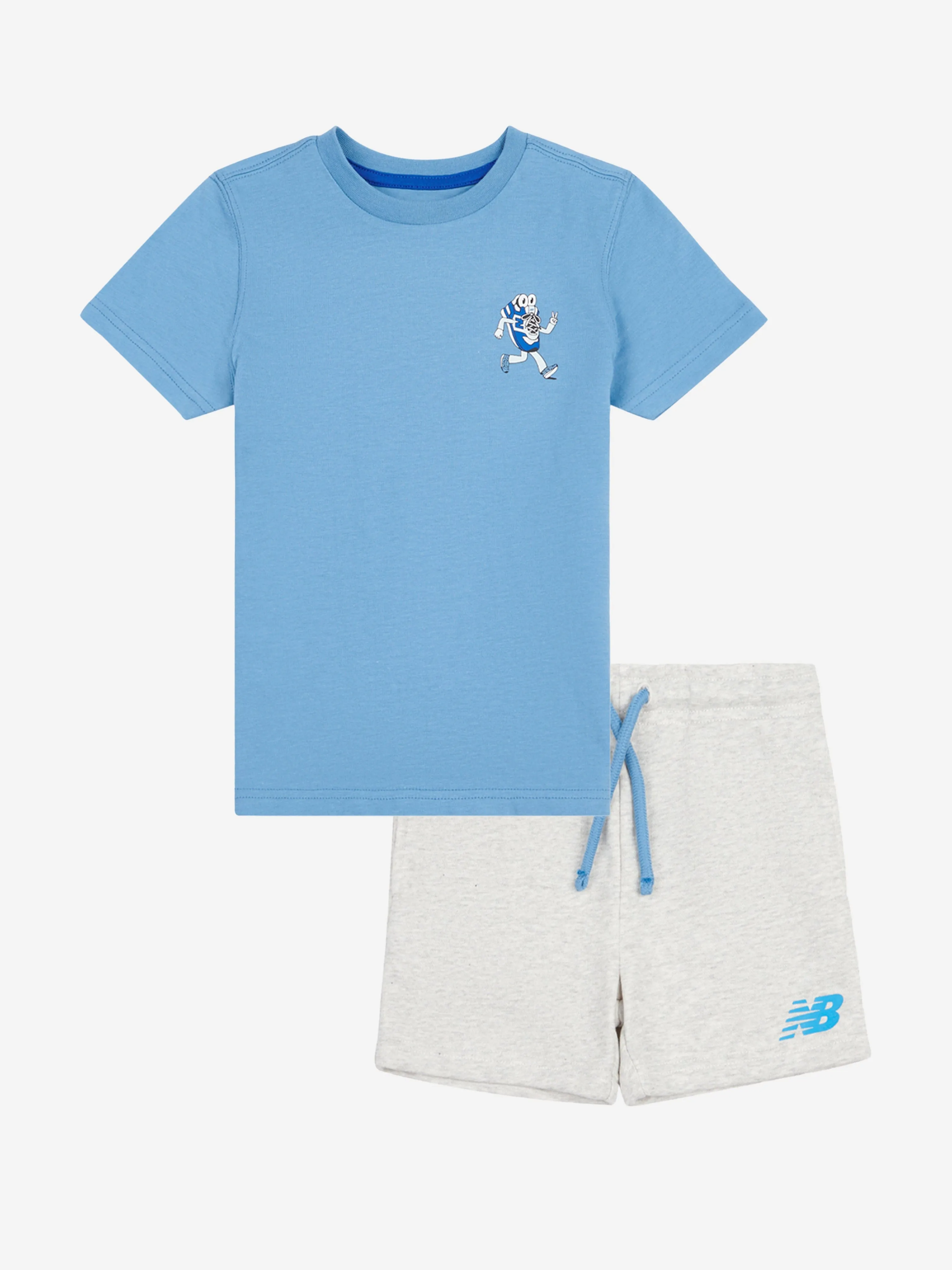New Balance Boys Sneaker Guy T-Shirt and Shorts Set in Blue