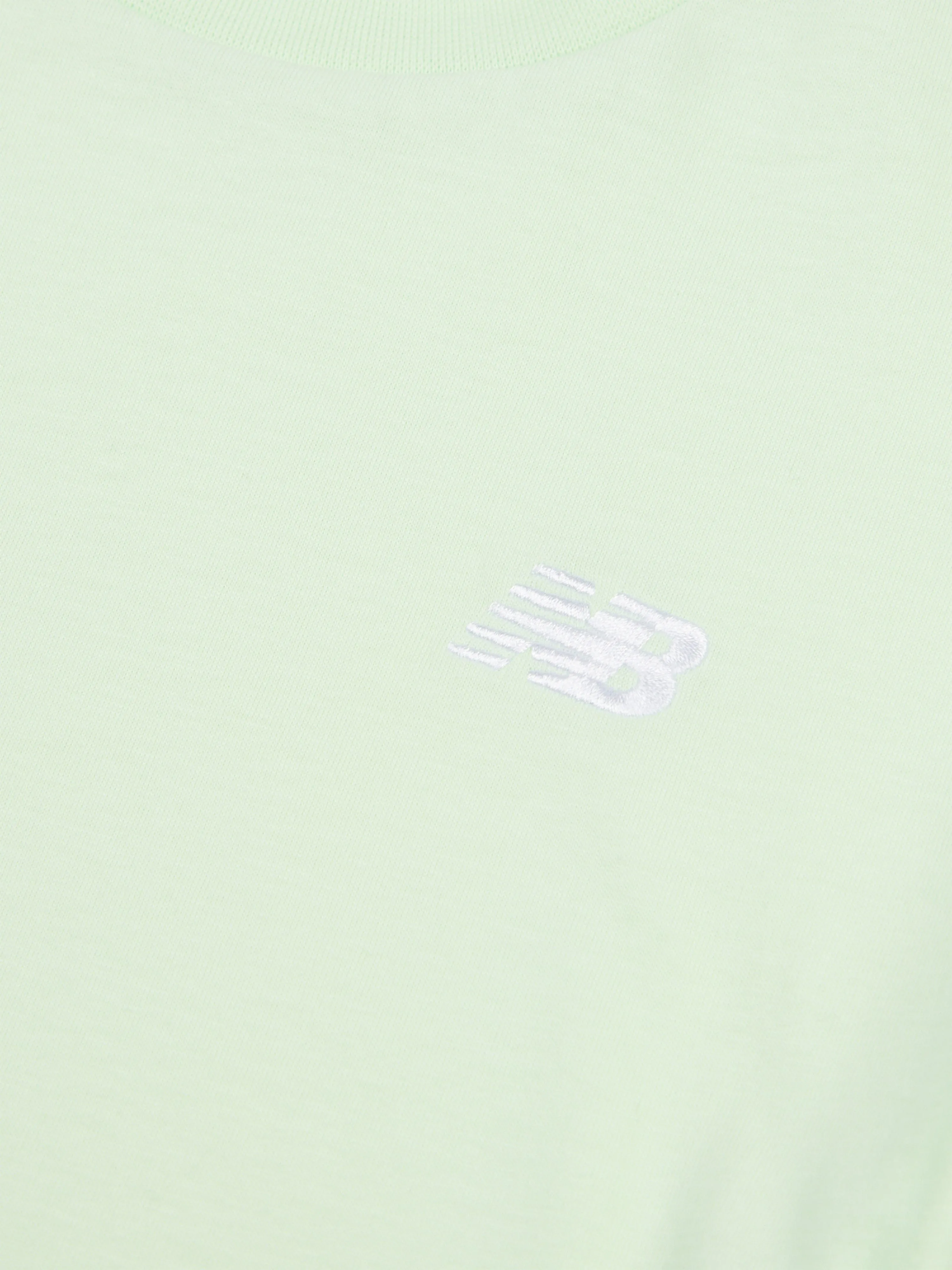 New Balance Girls Small Logo Jersey T-Shirt in Green