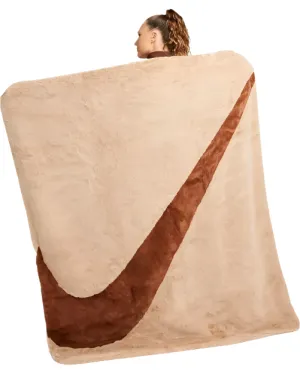 Nike Sportwear Faux Fur Blanket Hemp Pecan