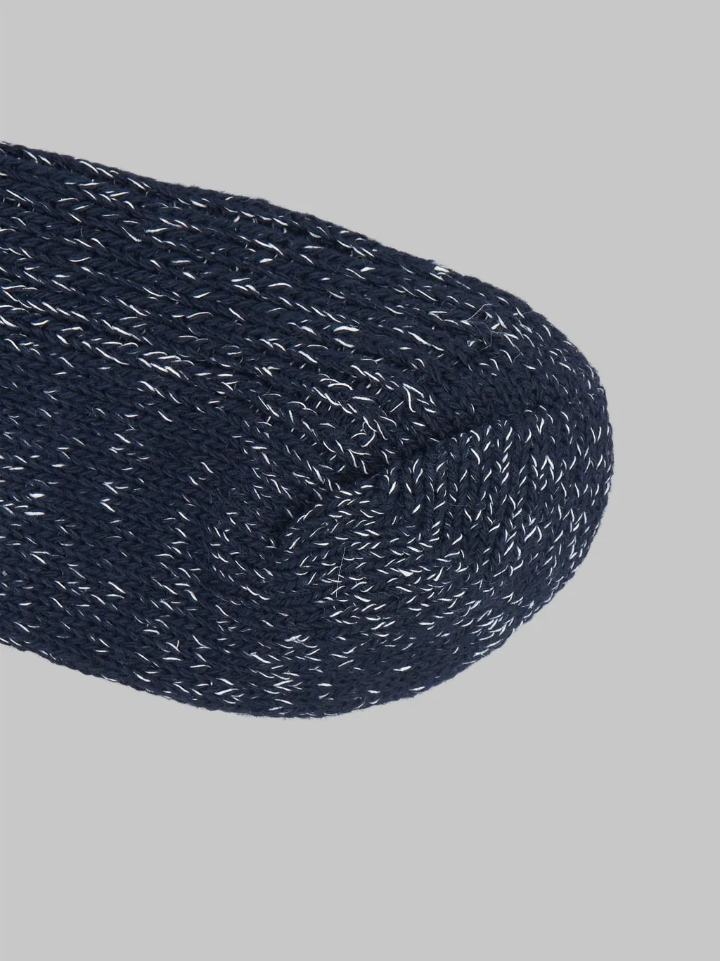 Nishiguchi Kutsushita Hemp Cotton Ribbed Socks Midnight