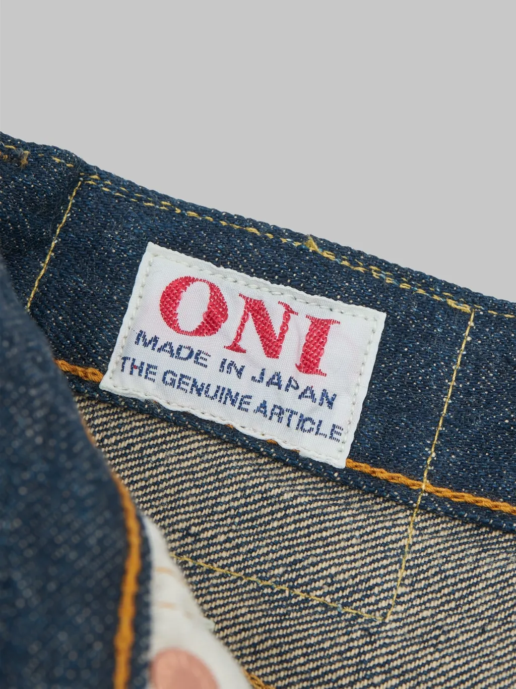 ONI Denim 295 Ishikawadai 15oz Cinch-Back Loose Straight Jeans