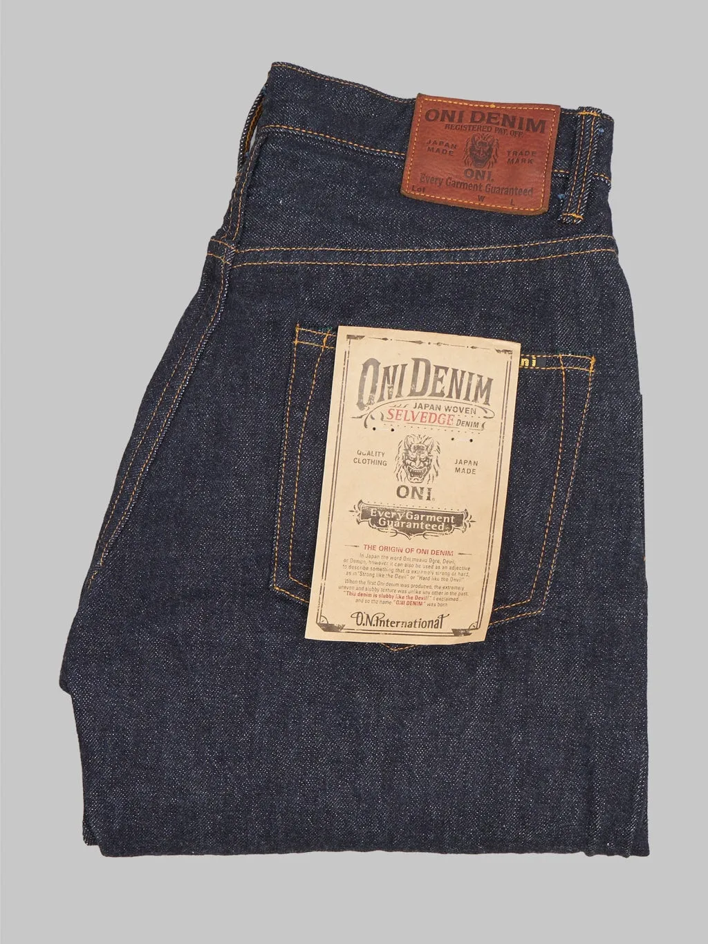 ONI Denim ONI-266 Low Tension 15oz Relax Straight Jeans