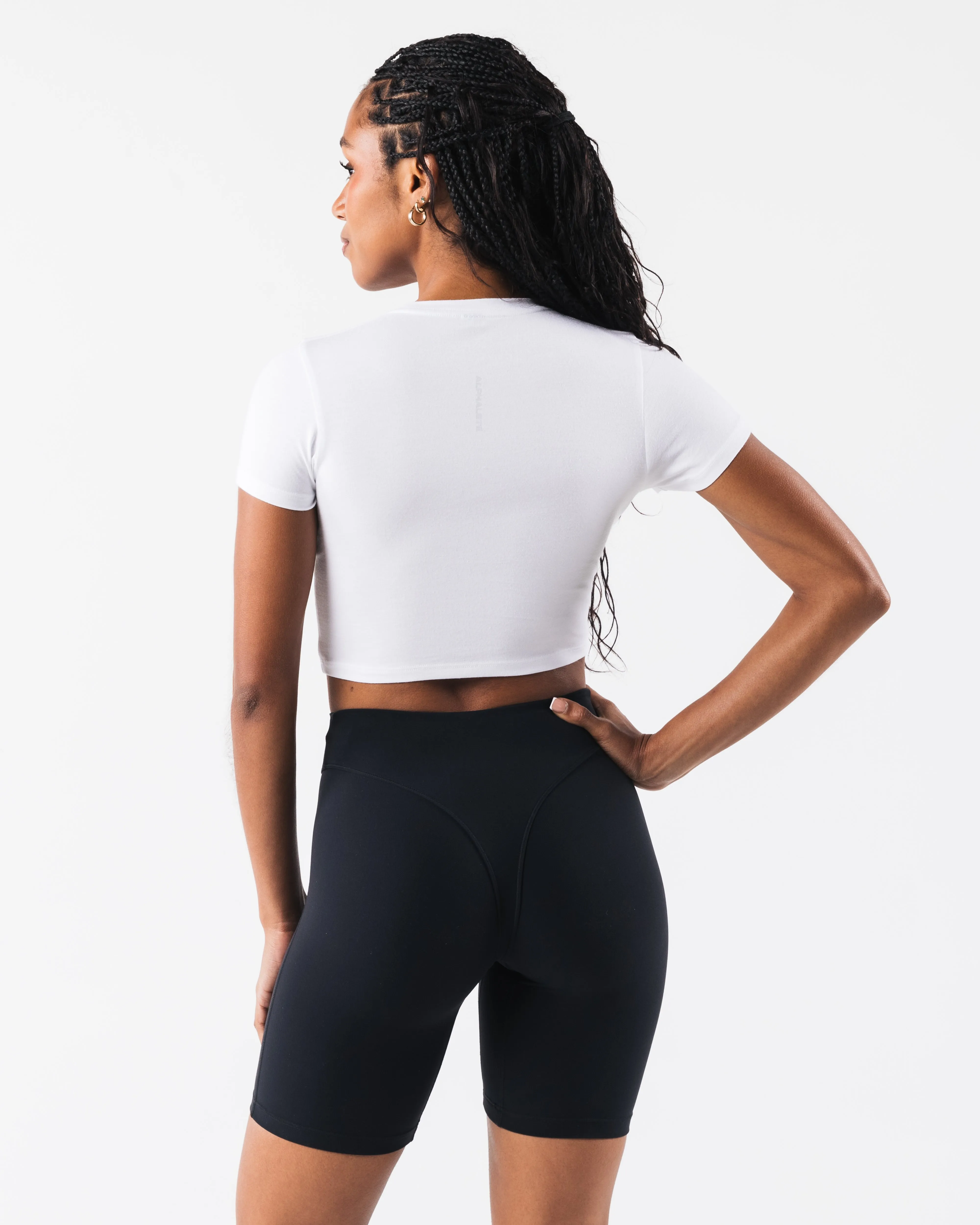 OT Crop Tee - White