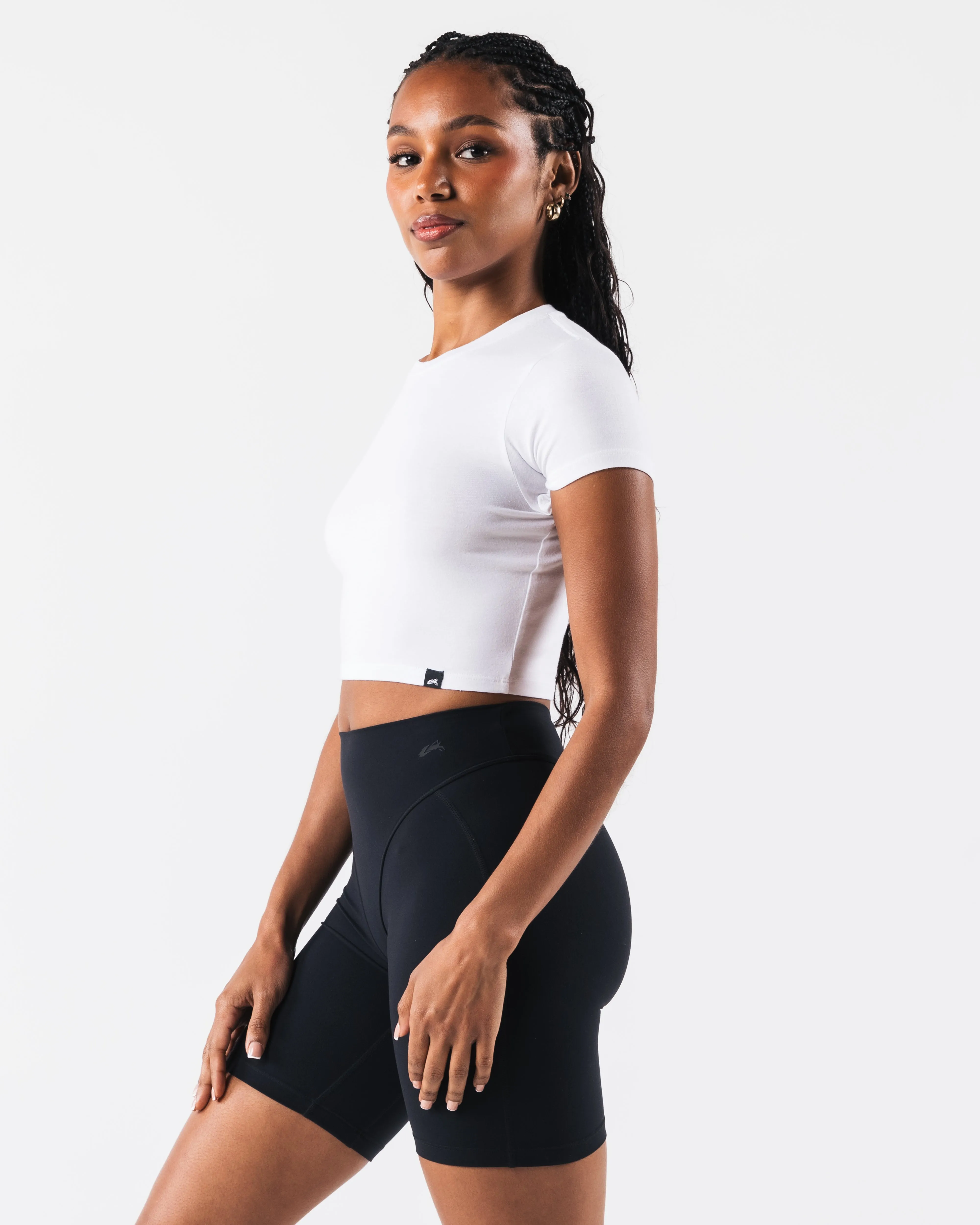 OT Crop Tee - White