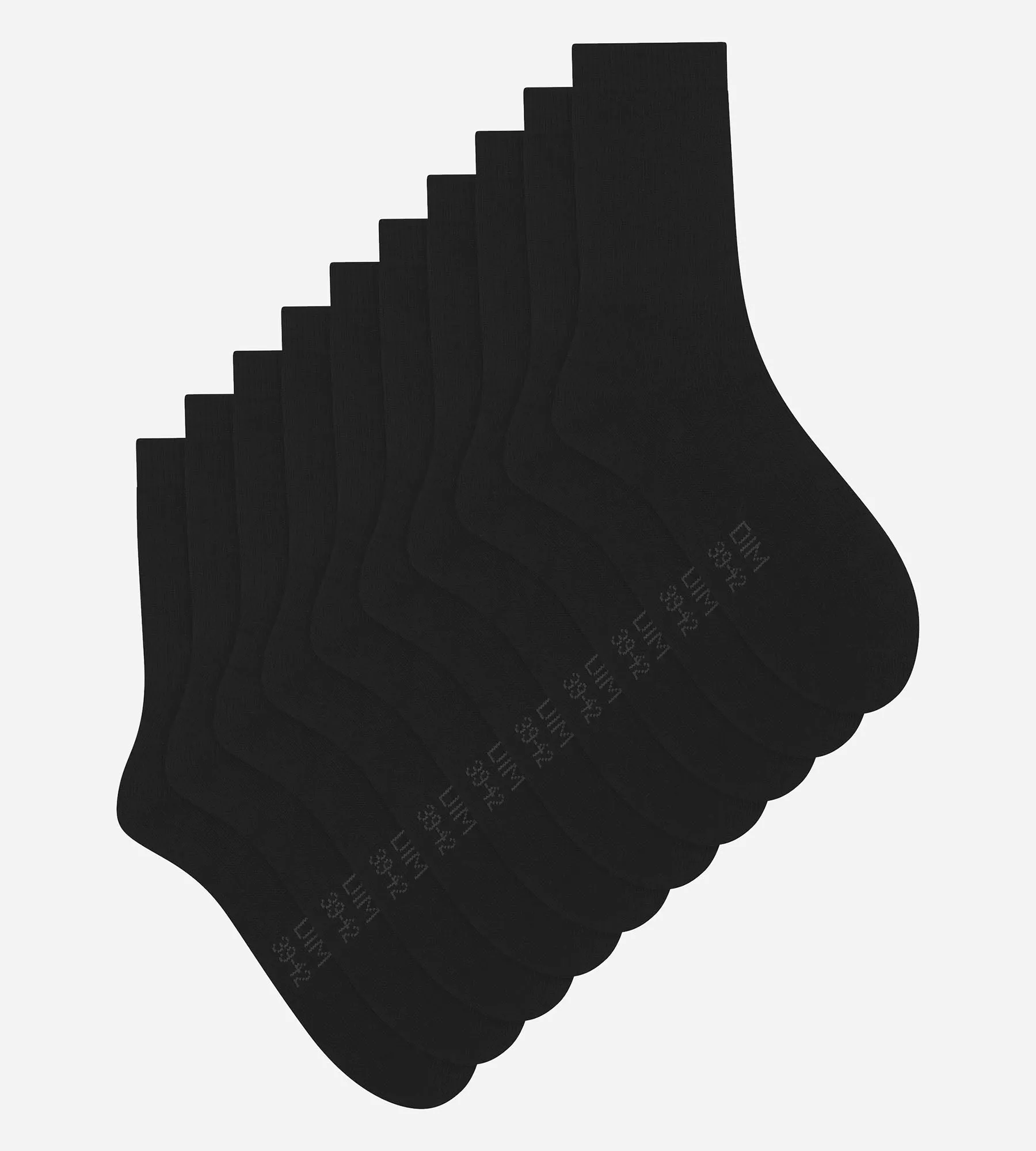 Pack of 5 pairs of men's socks Black EcoDim Sport