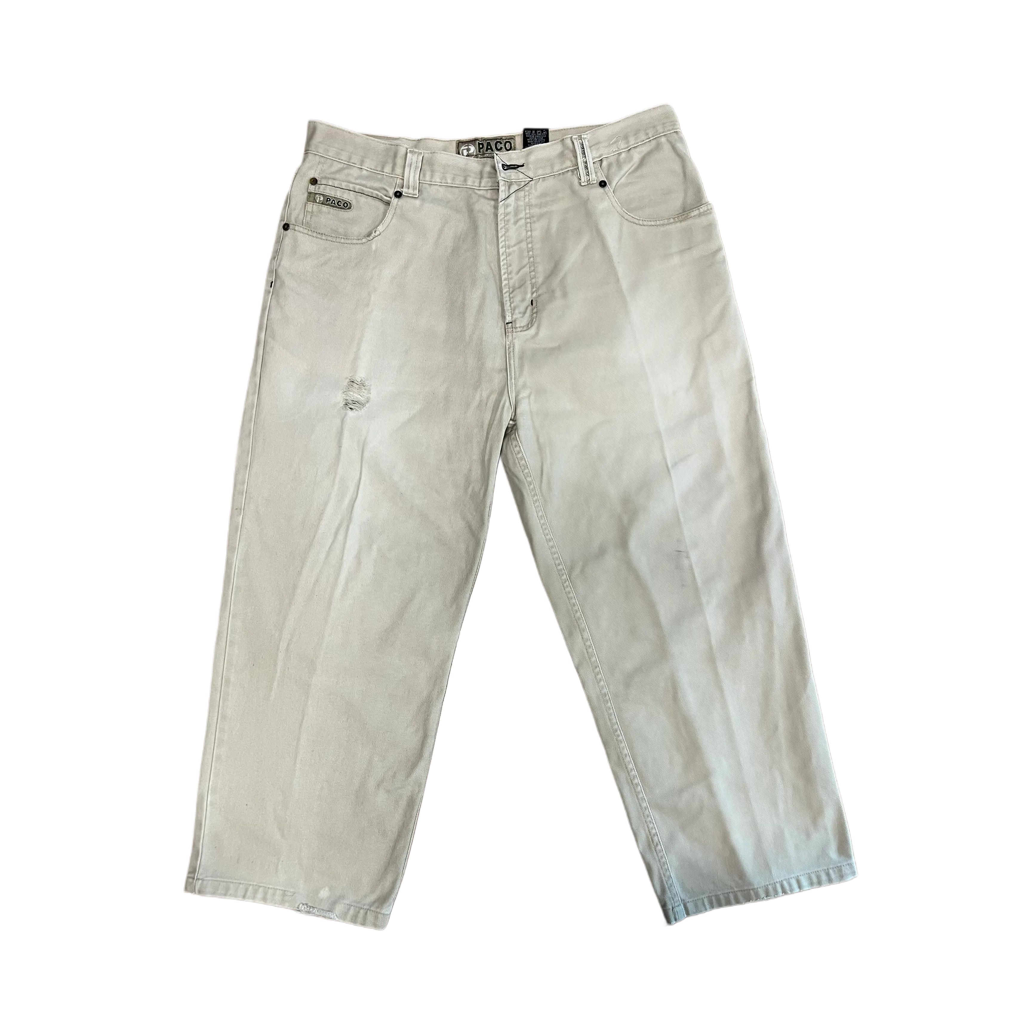 Paco Baige Distressed Pants