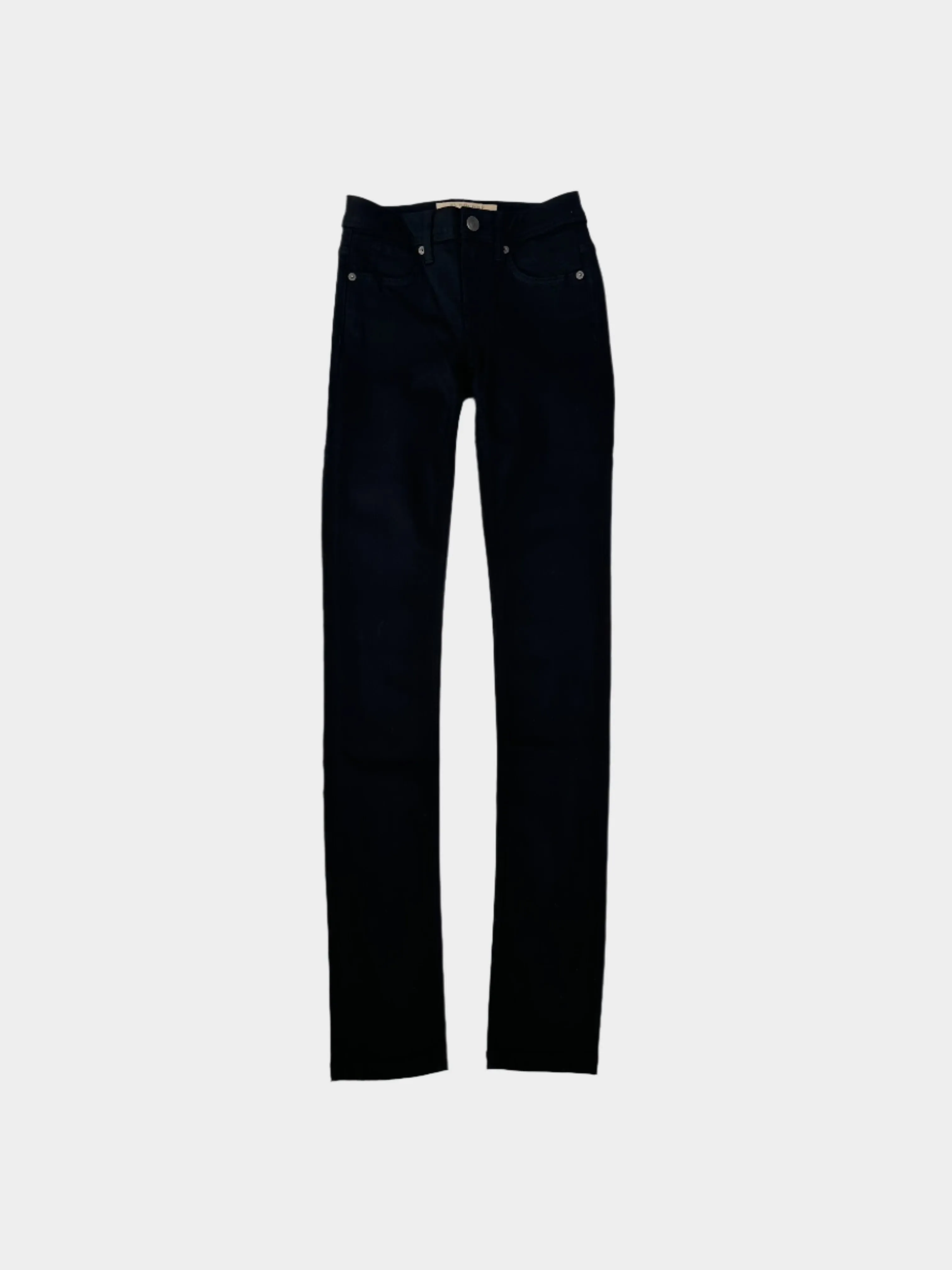Pantaloni Neri Slim Fit In Denim Stretch