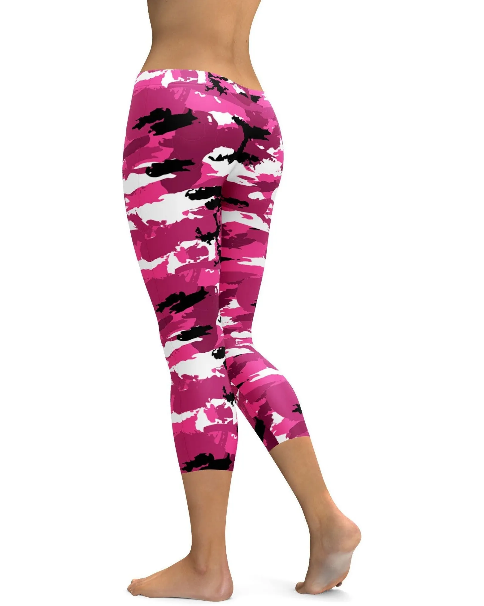 Pink Camo Capris